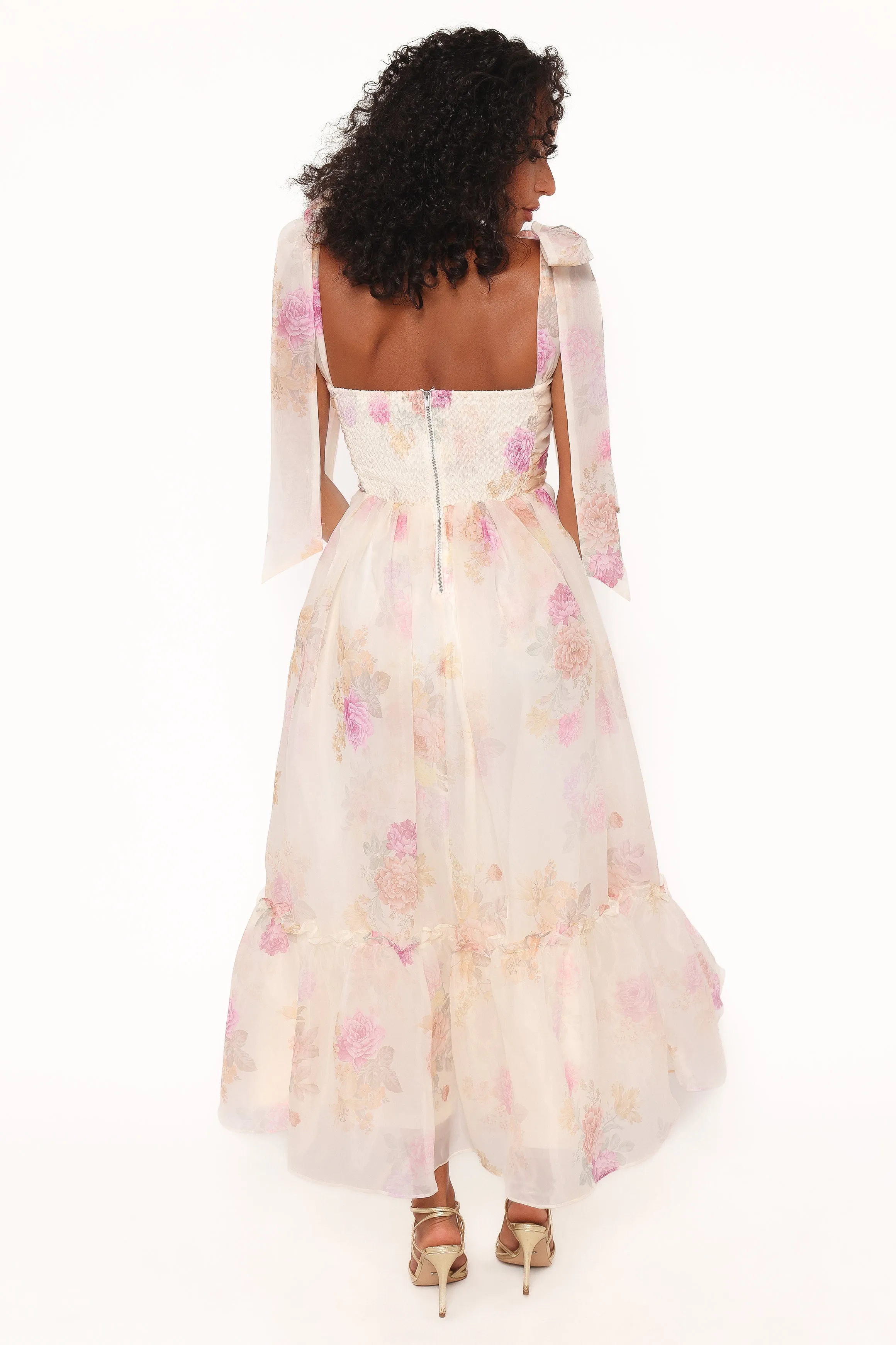 Floret Midi Dress - Yellow Floral sold by Petal & Pup product image thumbnail 4