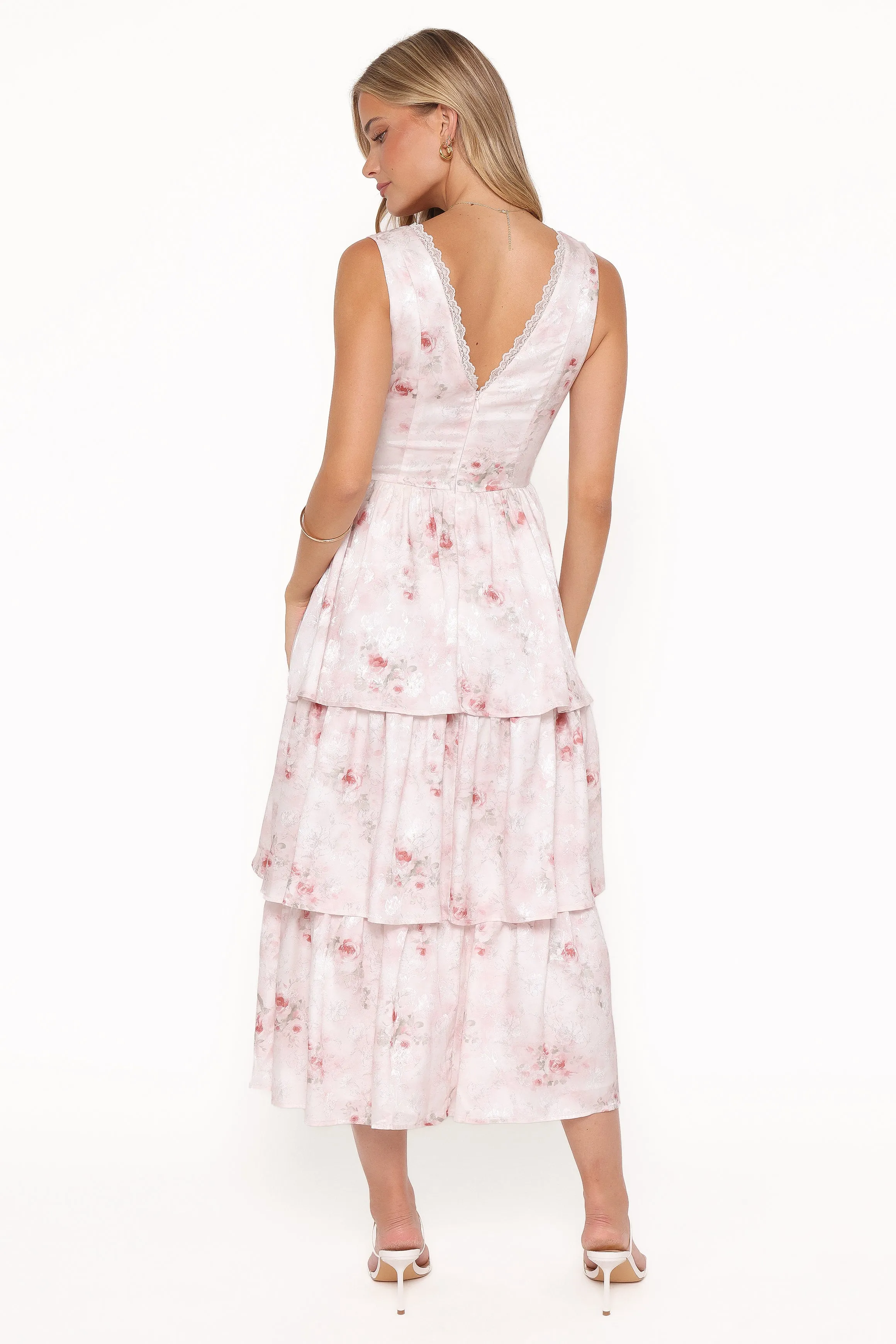 Natarsha Maxi Dress - White Pink Floral sold by Petal & Pup product image thumbnail 4