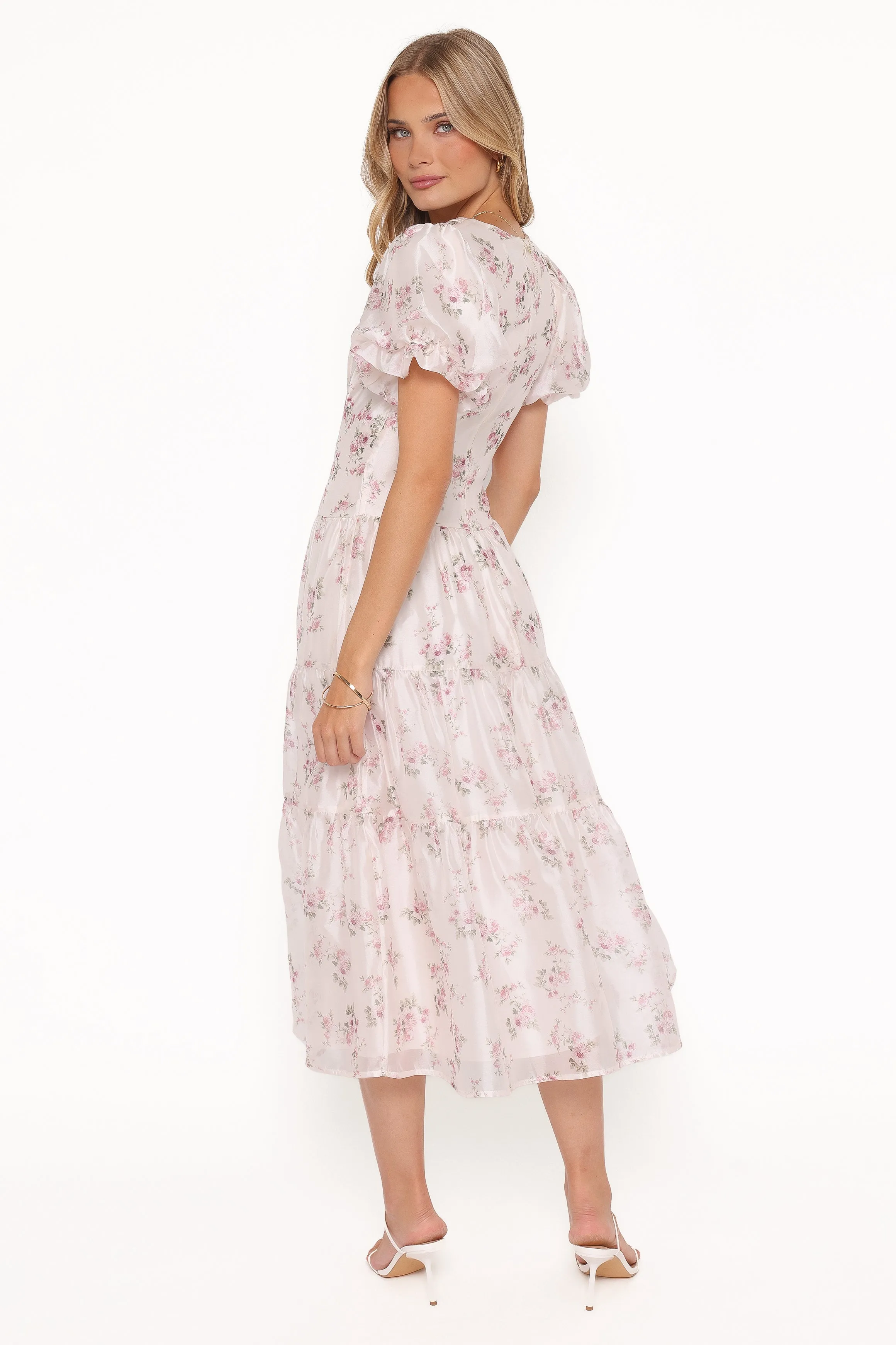 Jocelyn Maxi Dress - Ivory/Pink Floral sold by Petal & Pup product image thumbnail 4