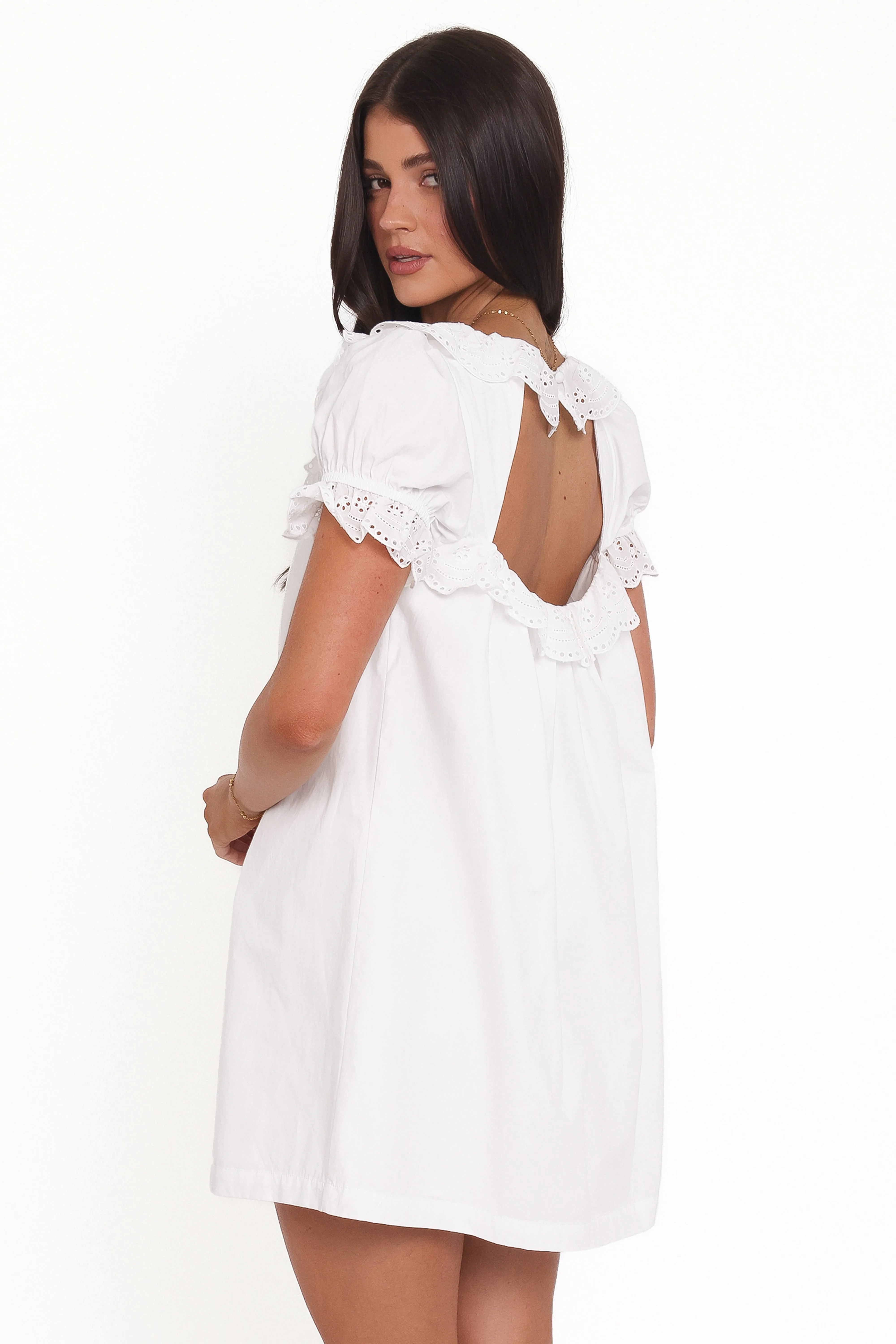 Merlyn Mini Dress - White sold by Petal & Pup product image thumbnail 5