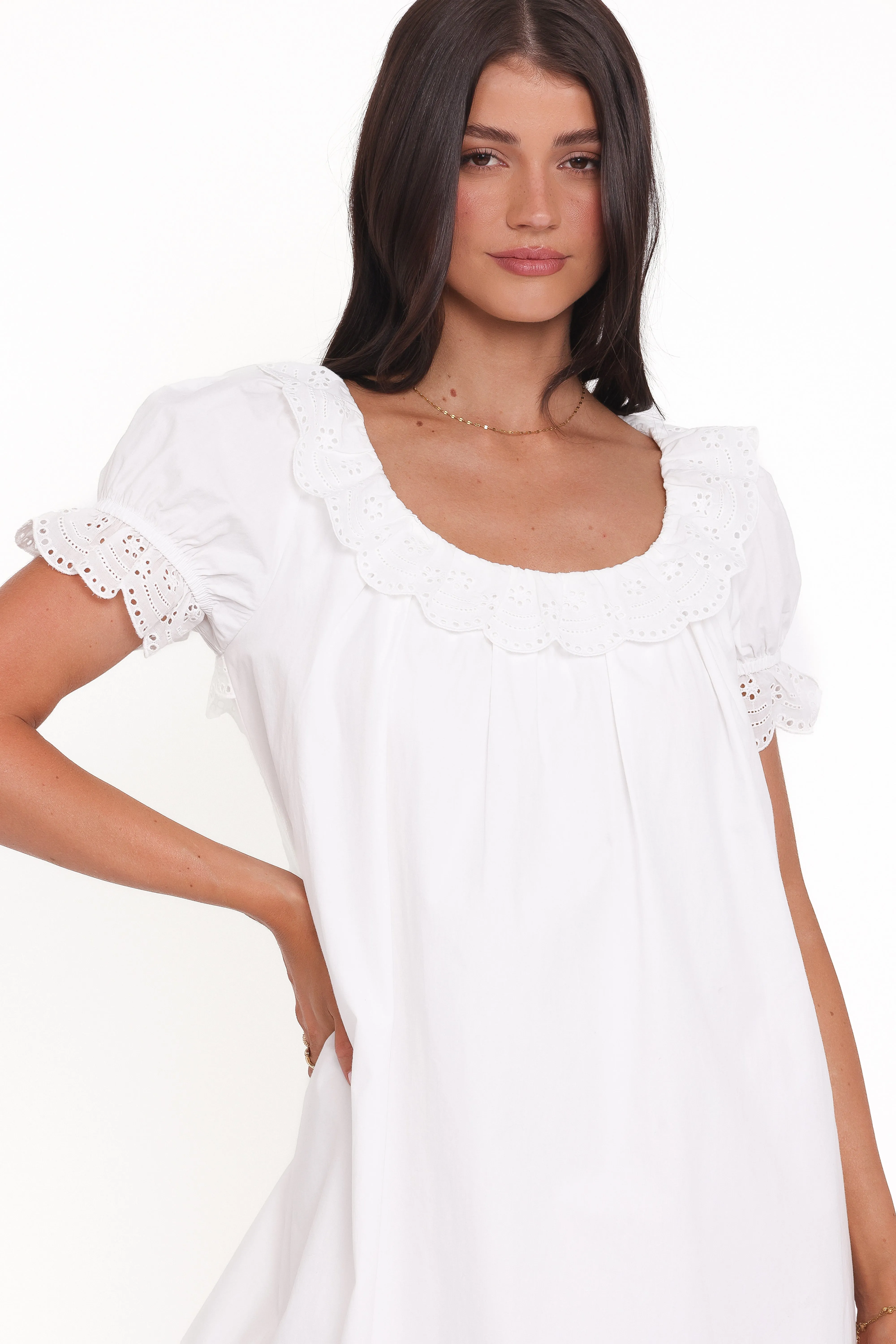 Merlyn Mini Dress - White sold by Petal & Pup product image thumbnail 3