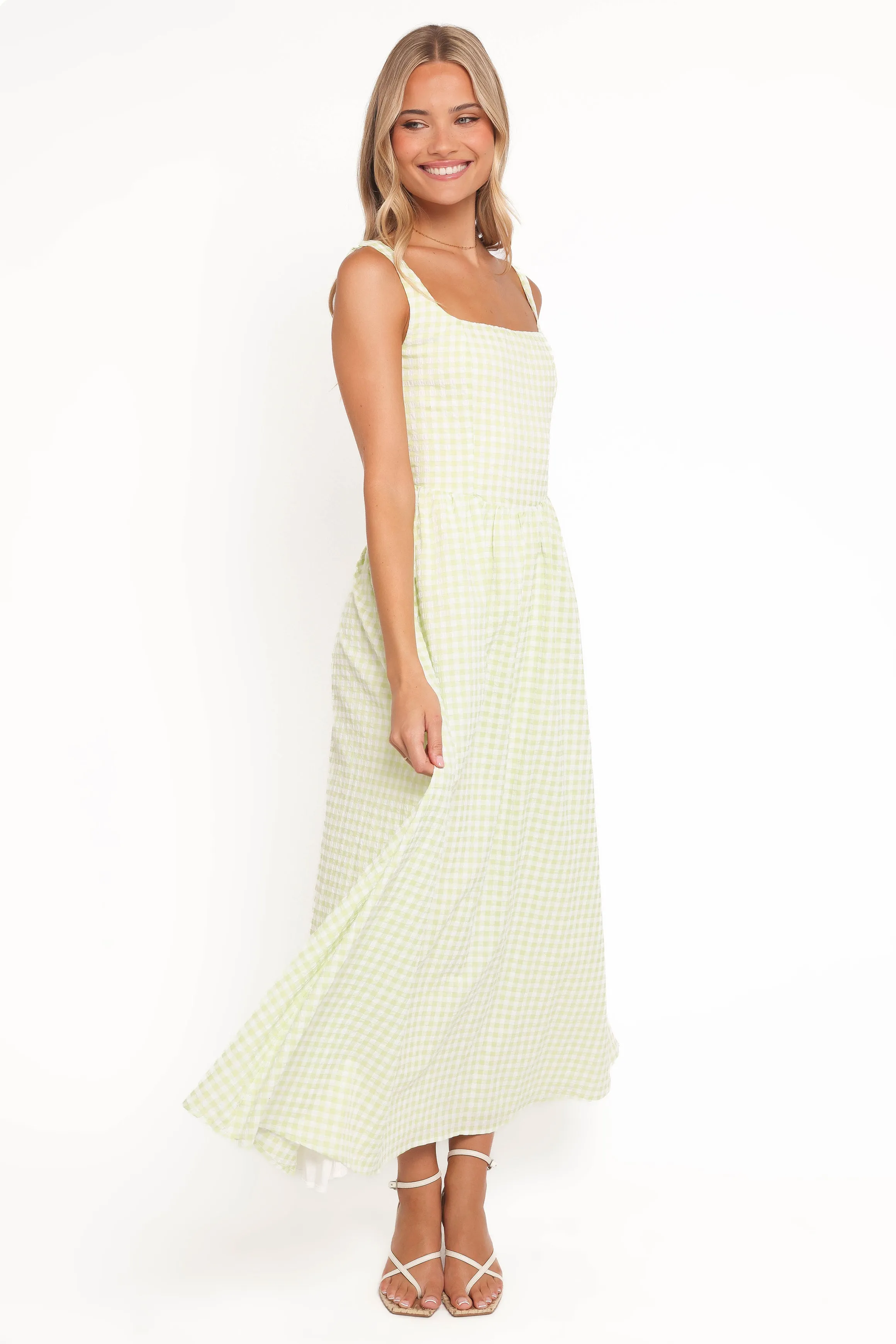 Amberlyn Maxi Dress - Green Gingham sold by Petal & Pup product image thumbnail 5