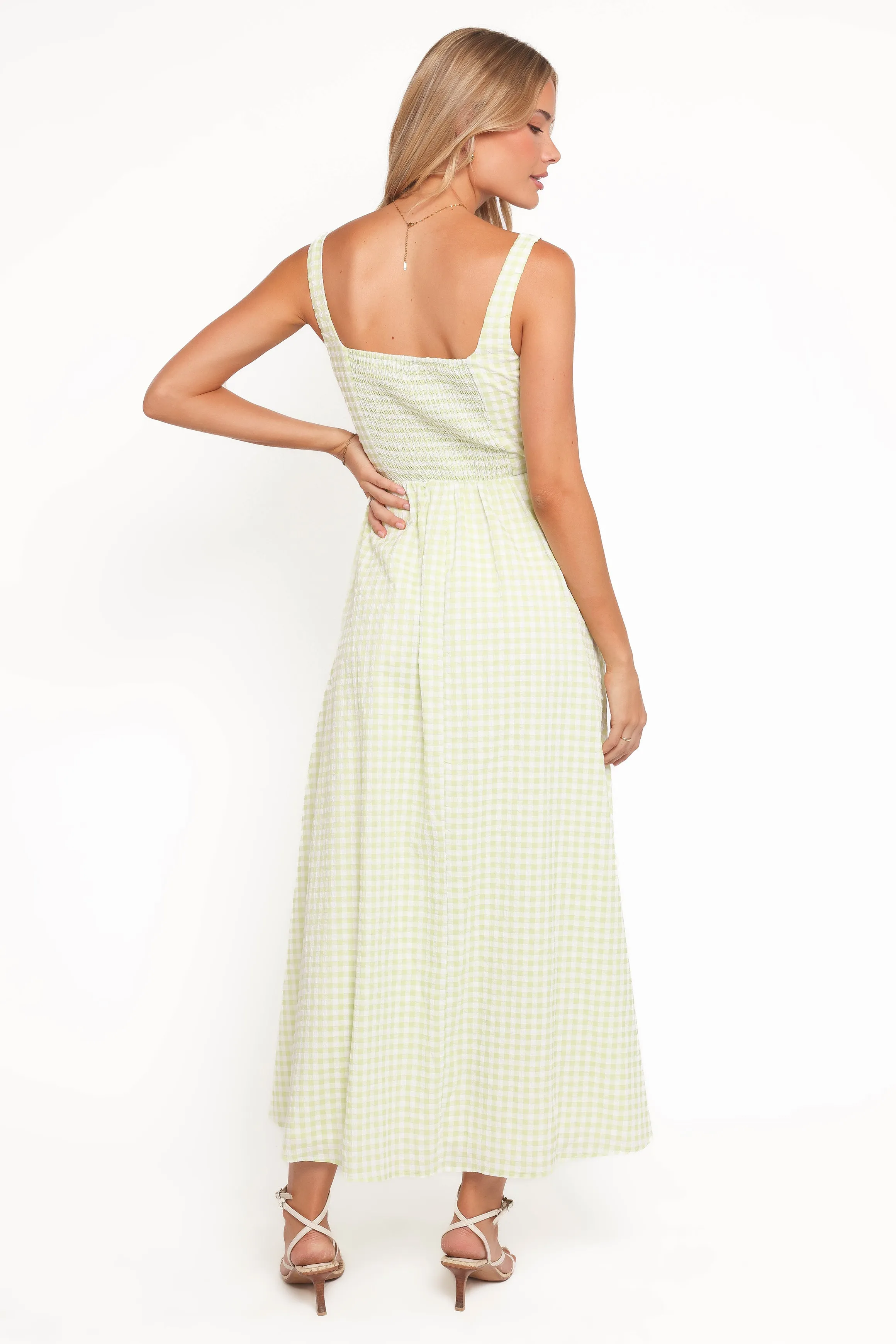 Amberlyn Maxi Dress - Green Gingham sold by Petal & Pup product image thumbnail 4