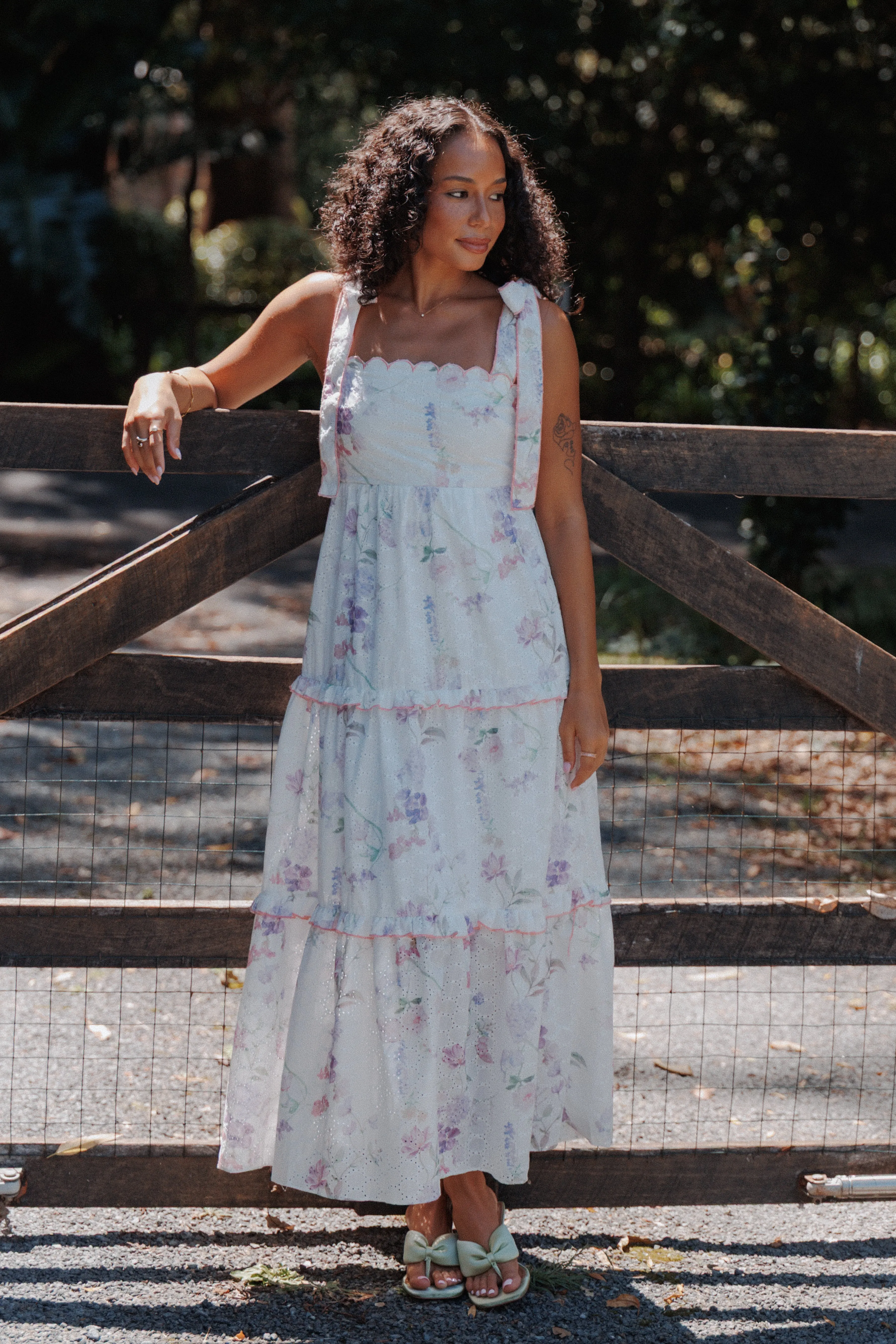 Aurelia Maxi Dress - Purple Floral sold by Petal & Pup