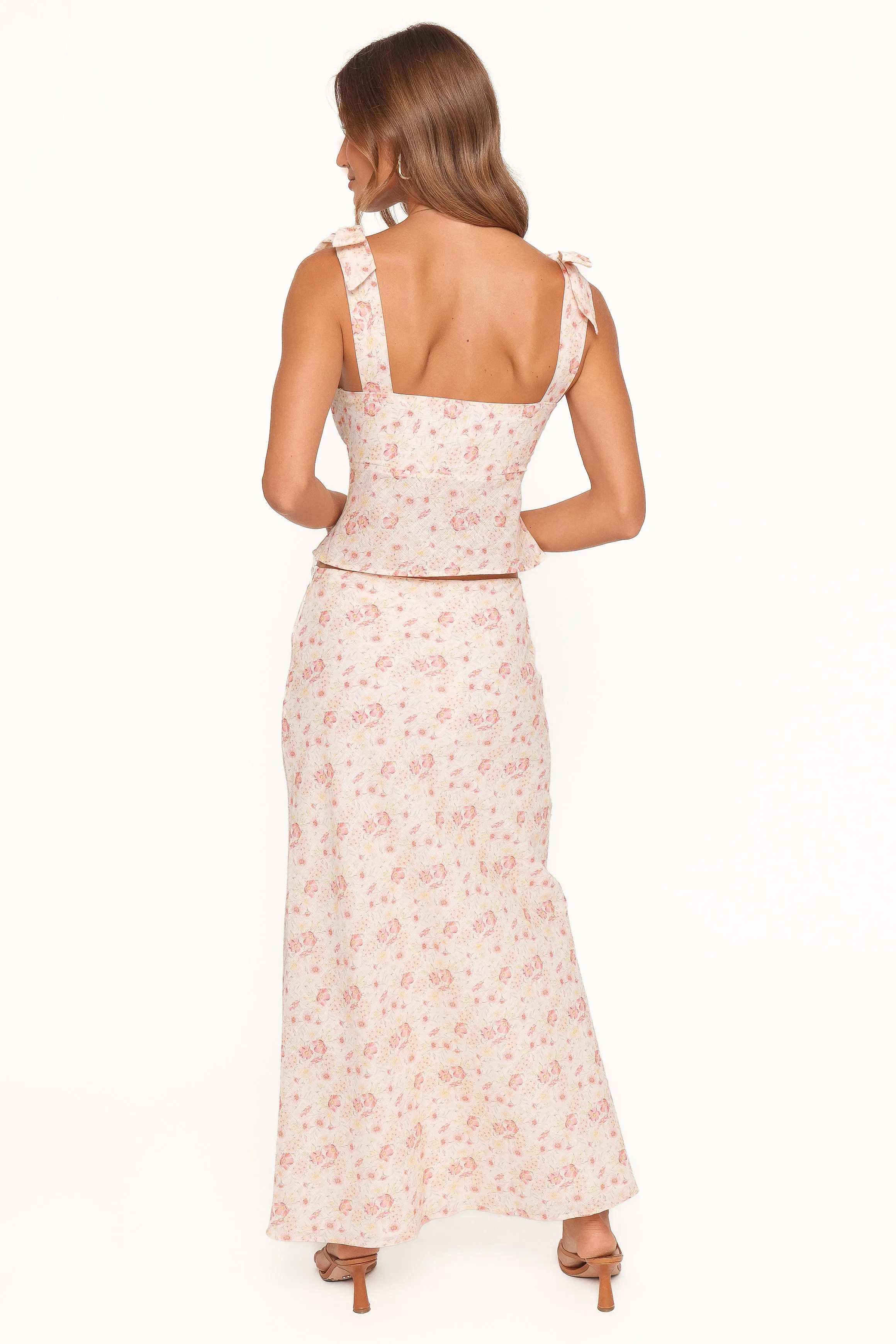 Giarda Maxi Skirt - Peach Ditsy Floral sold by Petal & Pup product image thumbnail 5