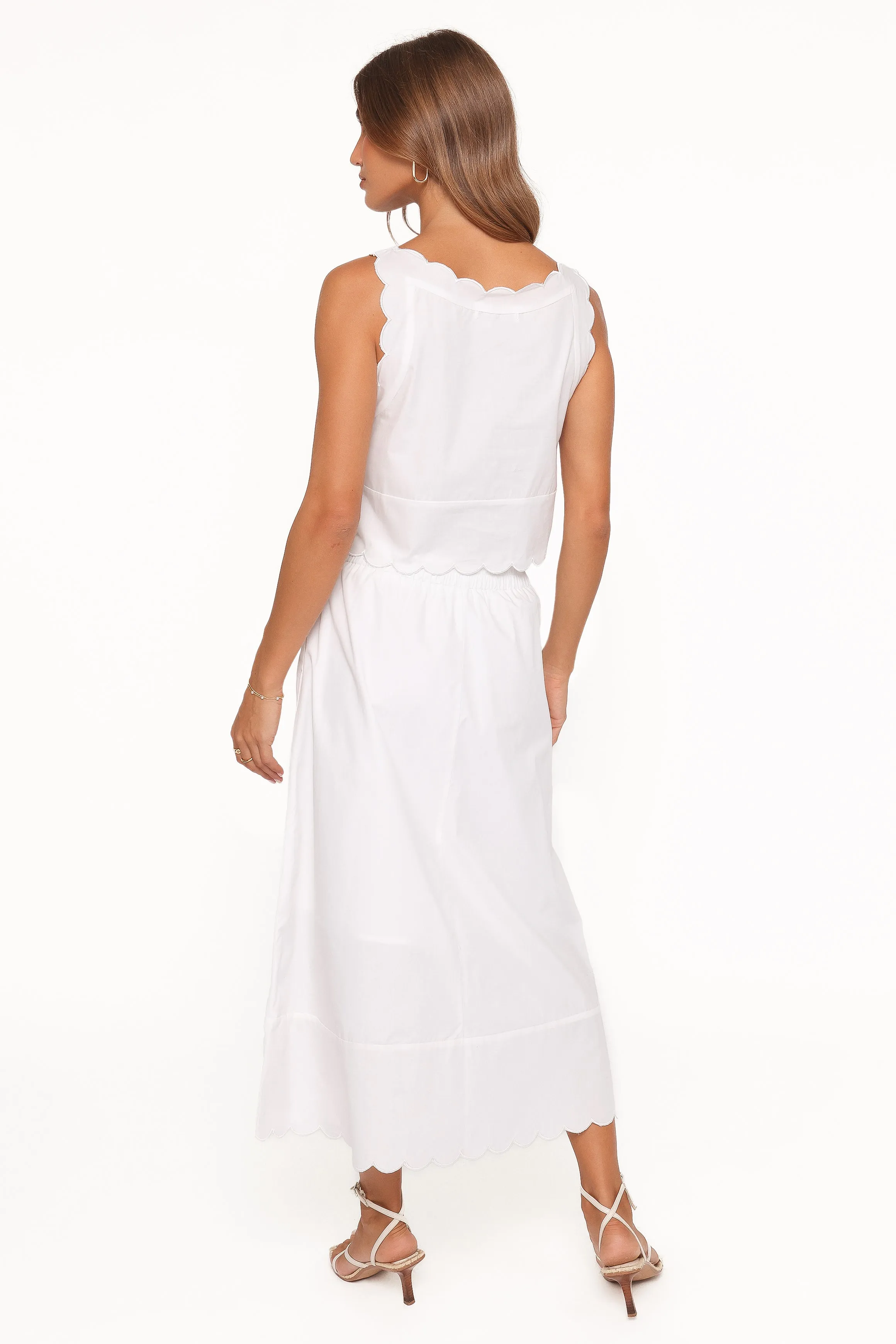 Heather Maxi Skirt Set - White sold by Petal & Pup product image thumbnail 5