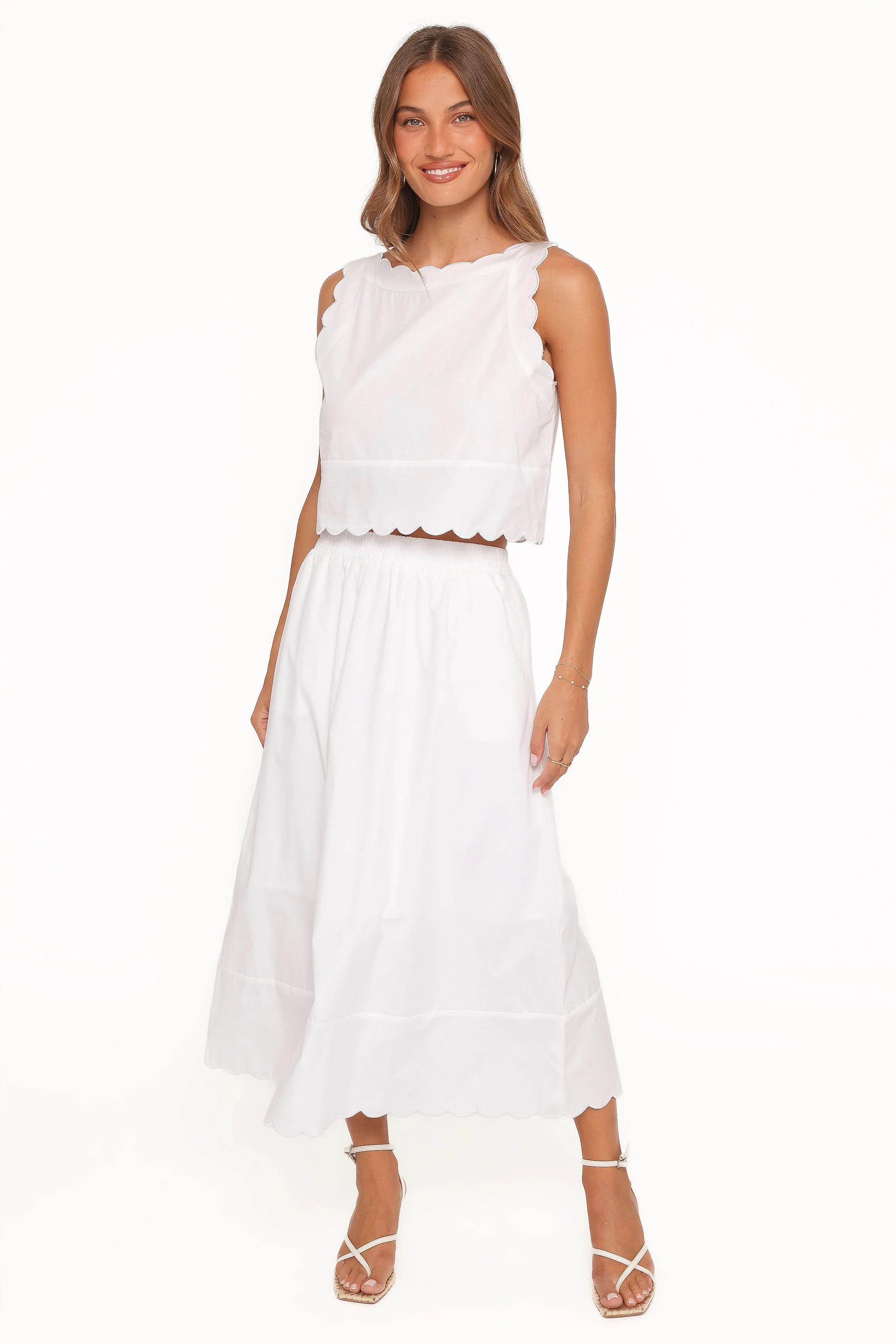 Heather Maxi Skirt Set - White sold by Petal & Pup product image thumbnail 2