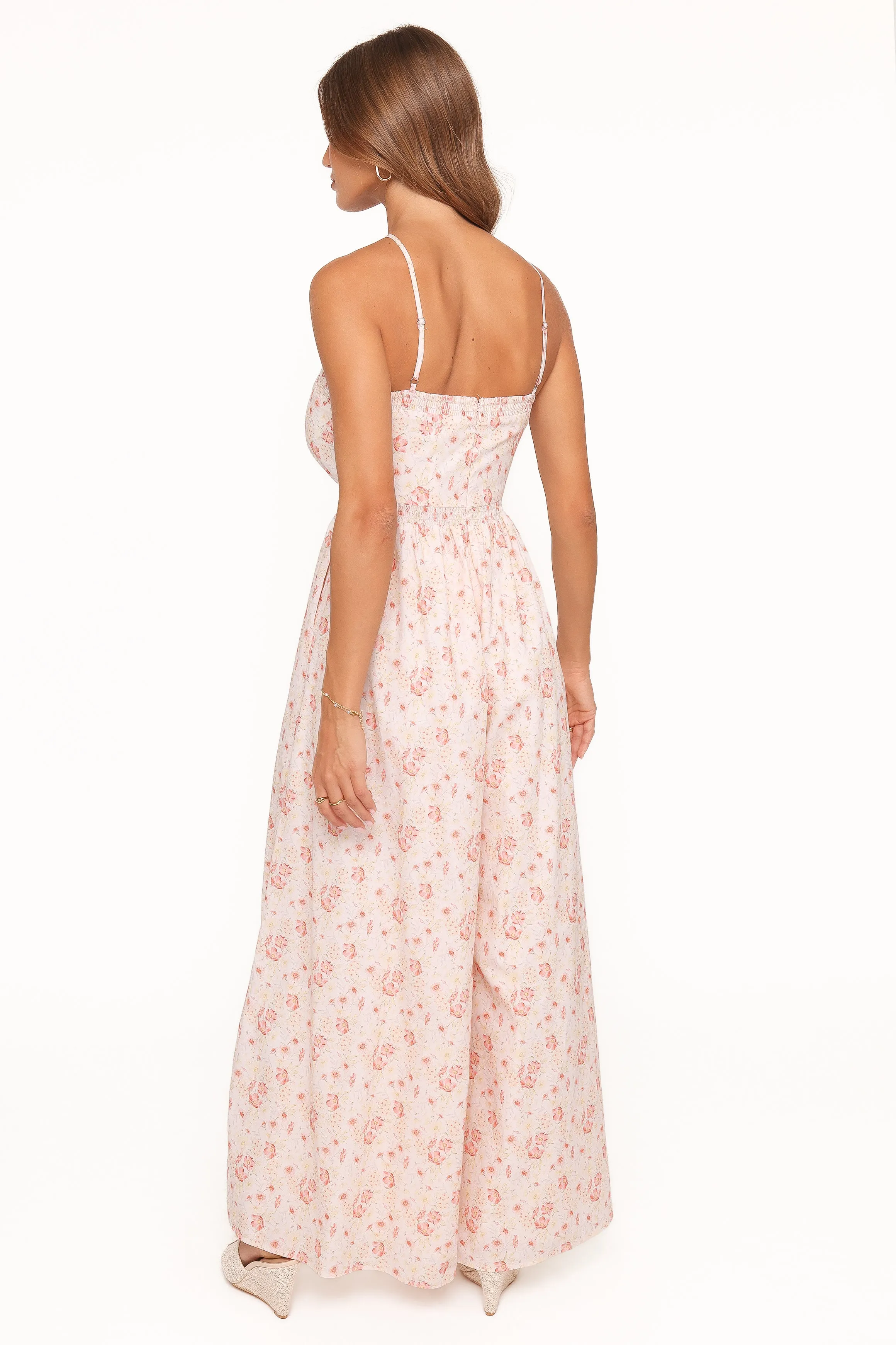 Madeira Jumpsuit - Peach Ditsy Floral sold by Petal & Pup product image thumbnail 5