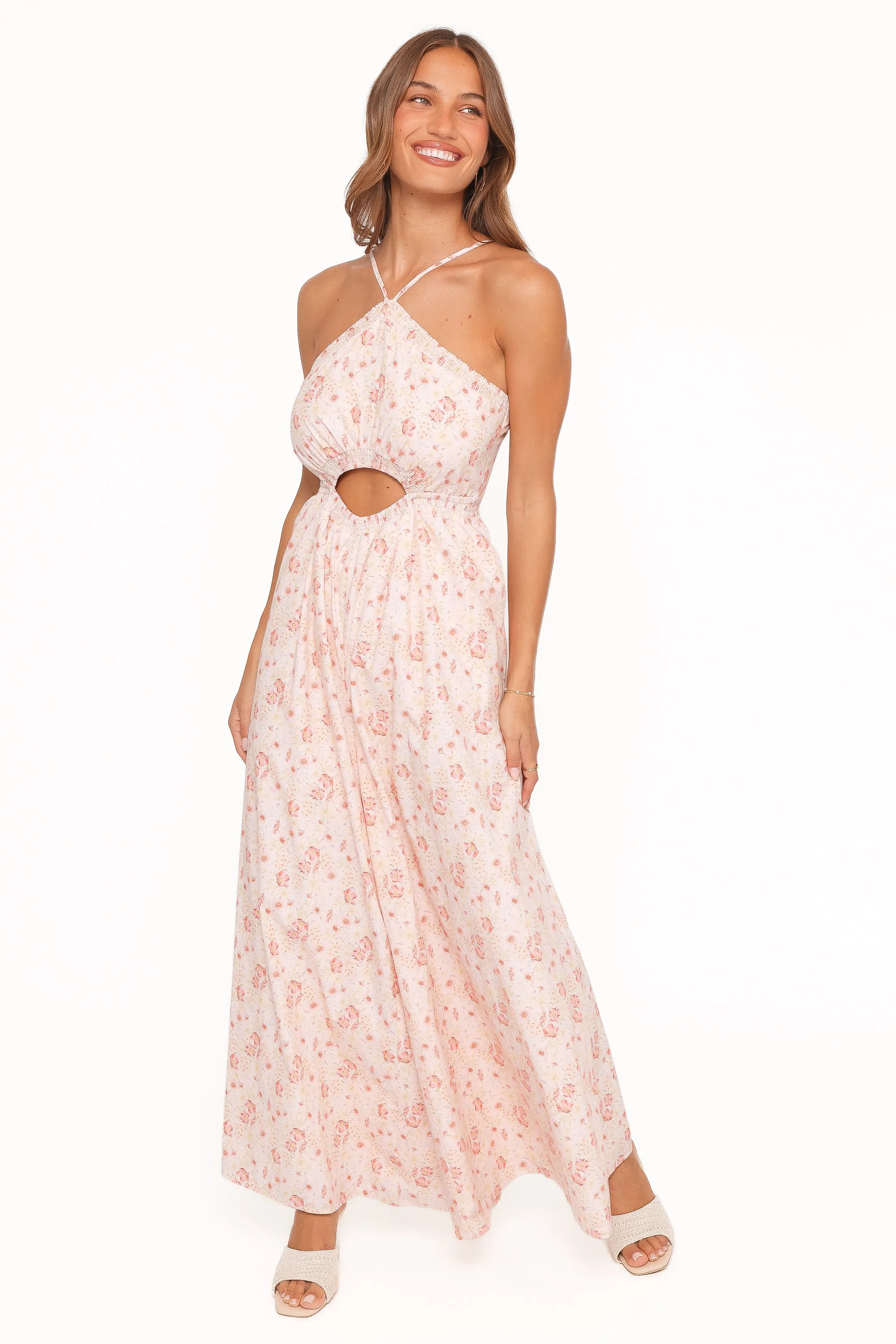 Madeira Jumpsuit - Peach Ditsy Floral sold by Petal & Pup product image thumbnail 2