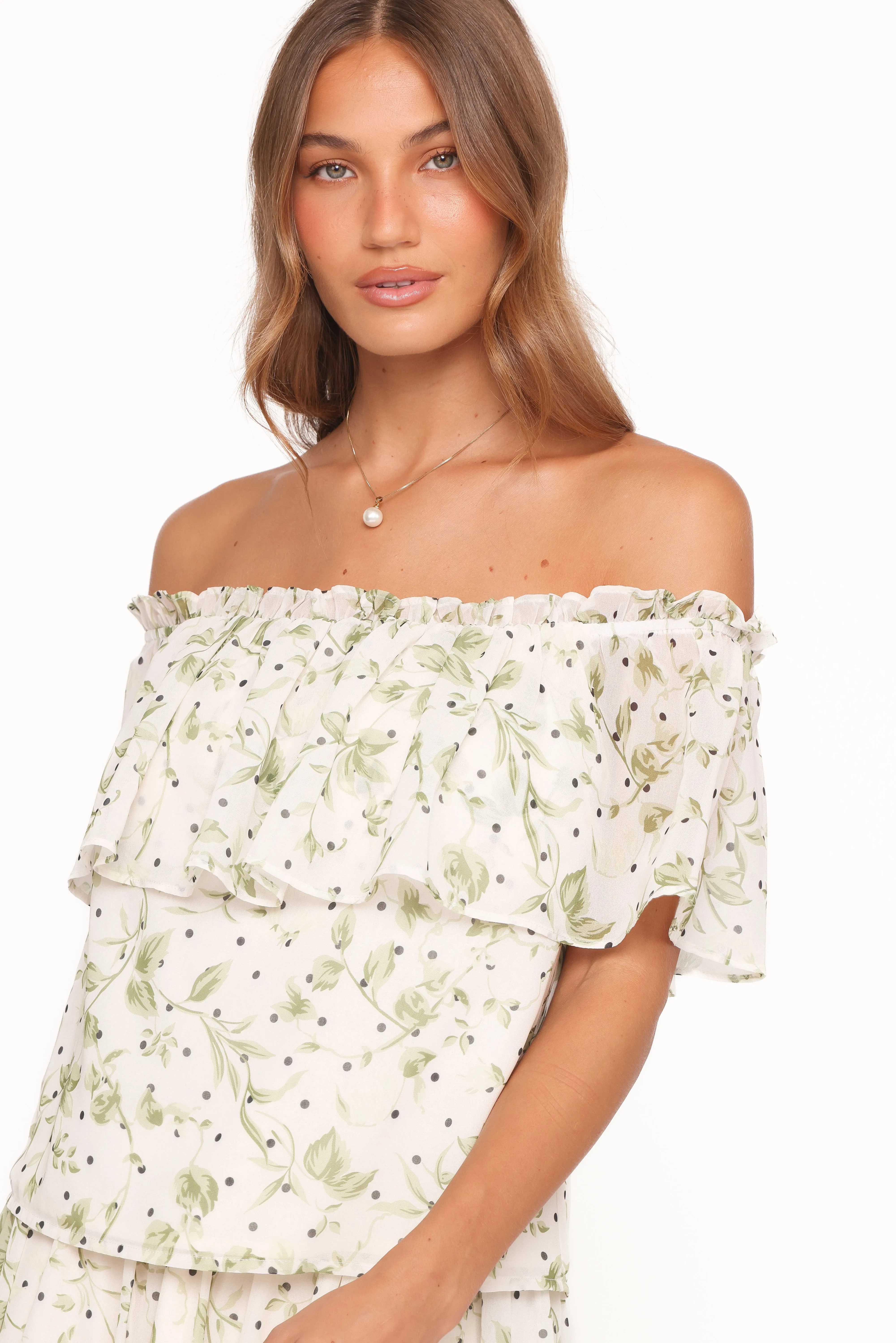 Vanessa Maxi Skirt Set - Green Leaf sold by Petal & Pup product image thumbnail 3