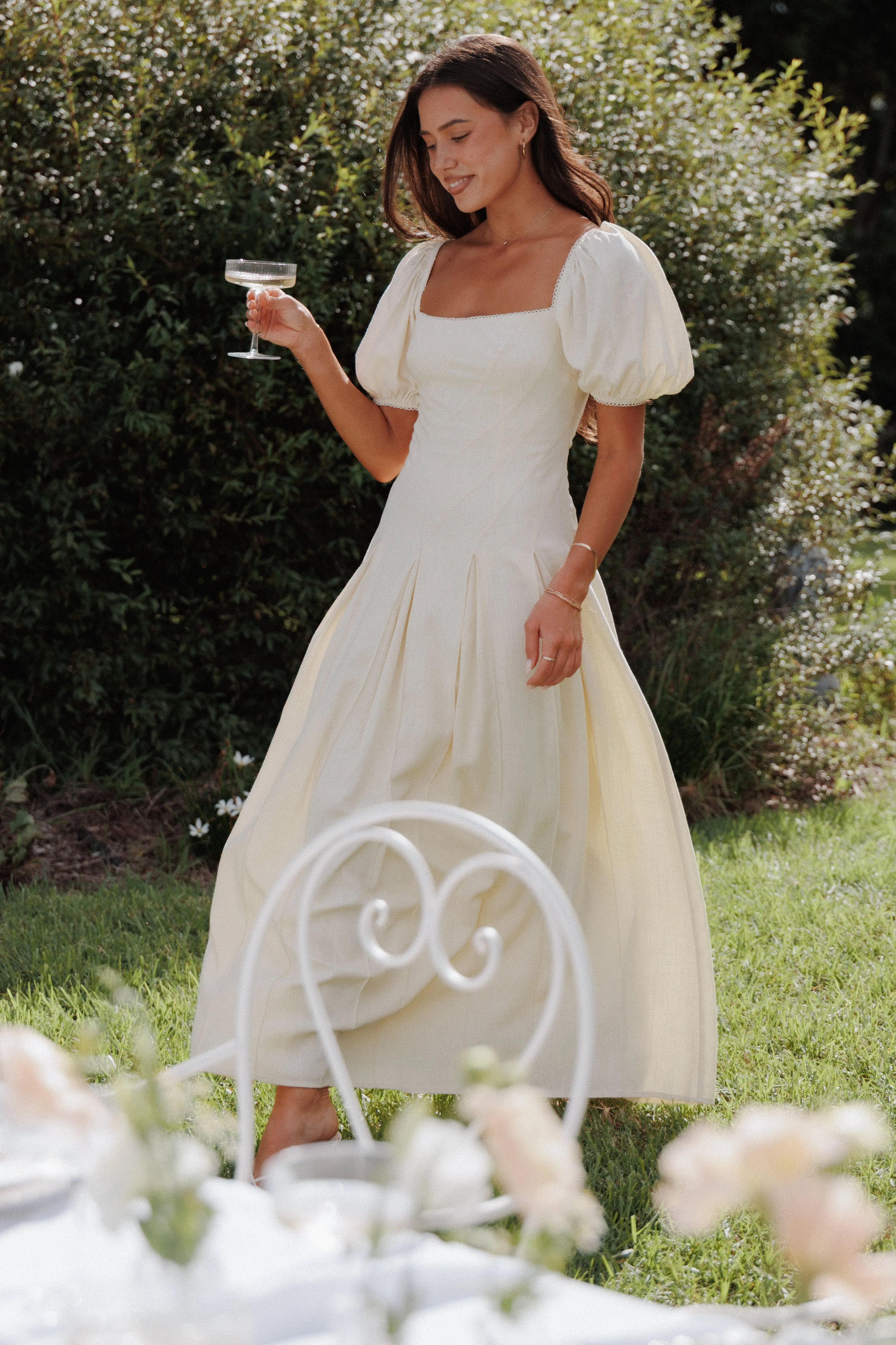 Kinlee Maxi Dress - Butter Yellow sold by Petal & Pup