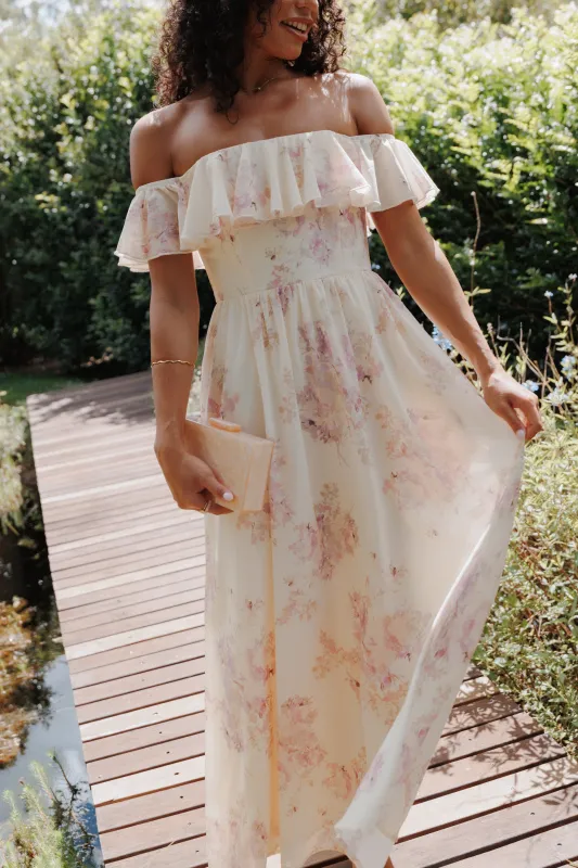 Jemira Maxi Dress - Lavender Floral made by Petal & Pup