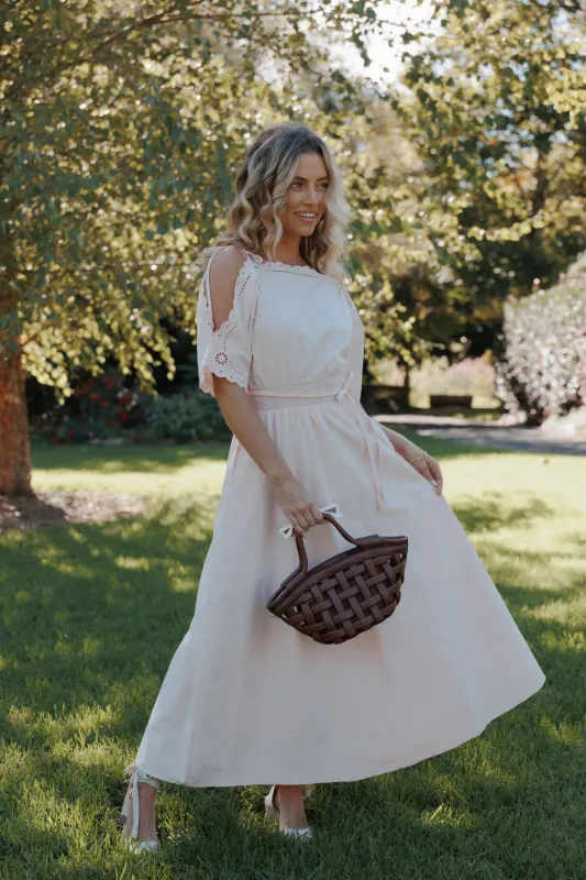 Nellie Midi Dress - Petal Pink made by Petal & Pup