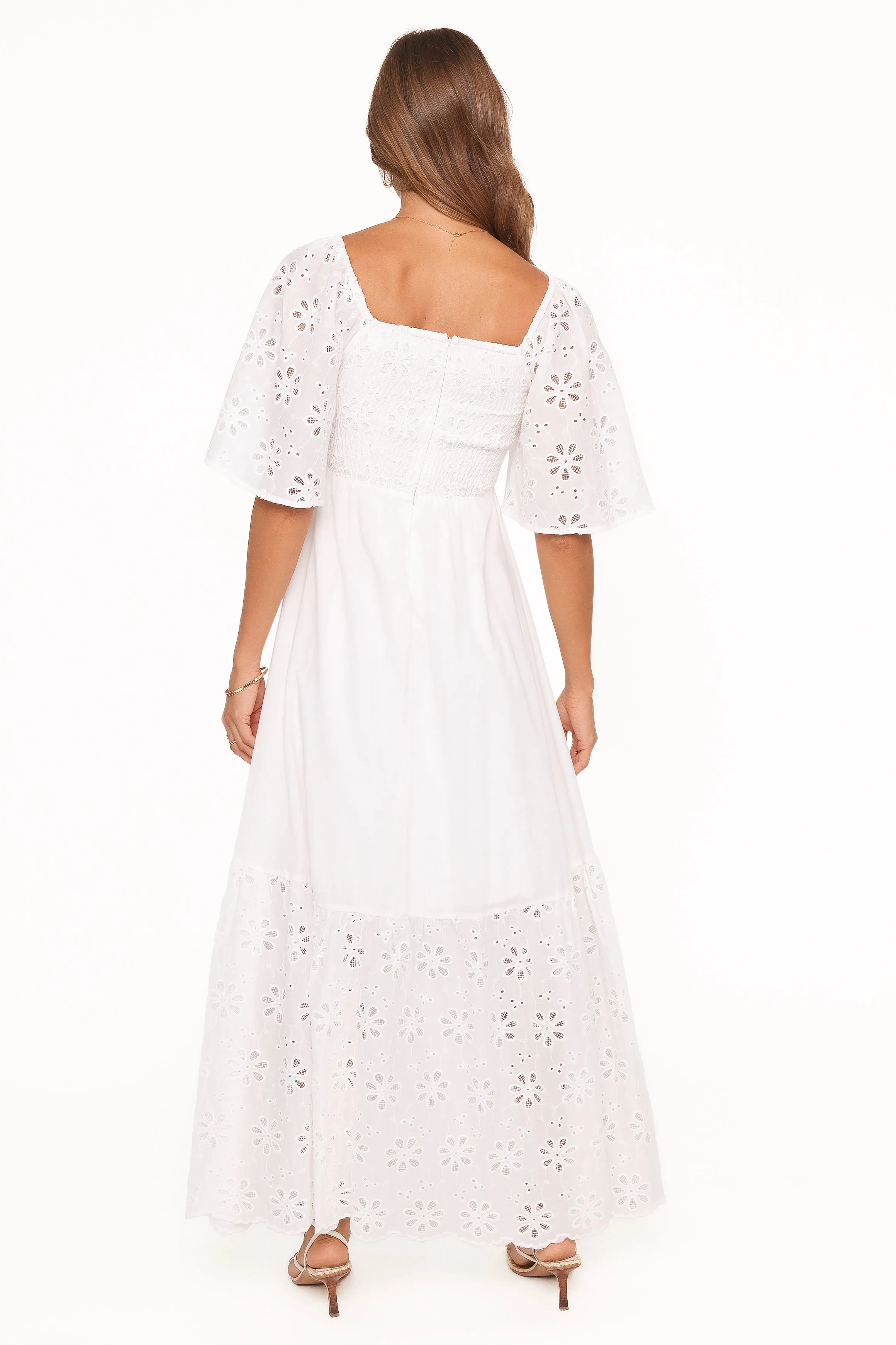 Xana Maxi Dress - White Broderie sold by Petal & Pup product image thumbnail 5