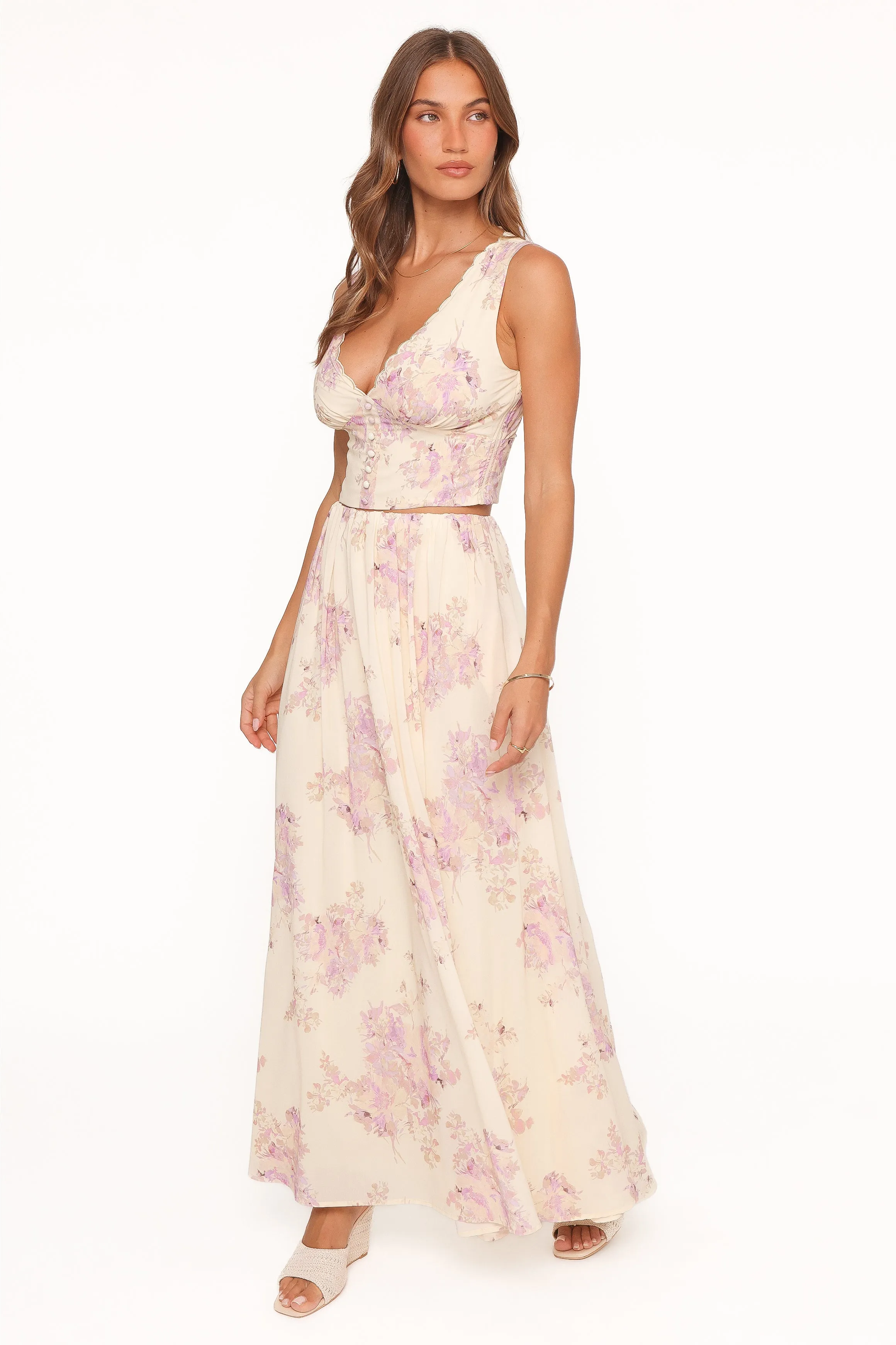 Tinsley Maxi Skirt - Lavender Floral sold by Petal & Pup product image thumbnail 4