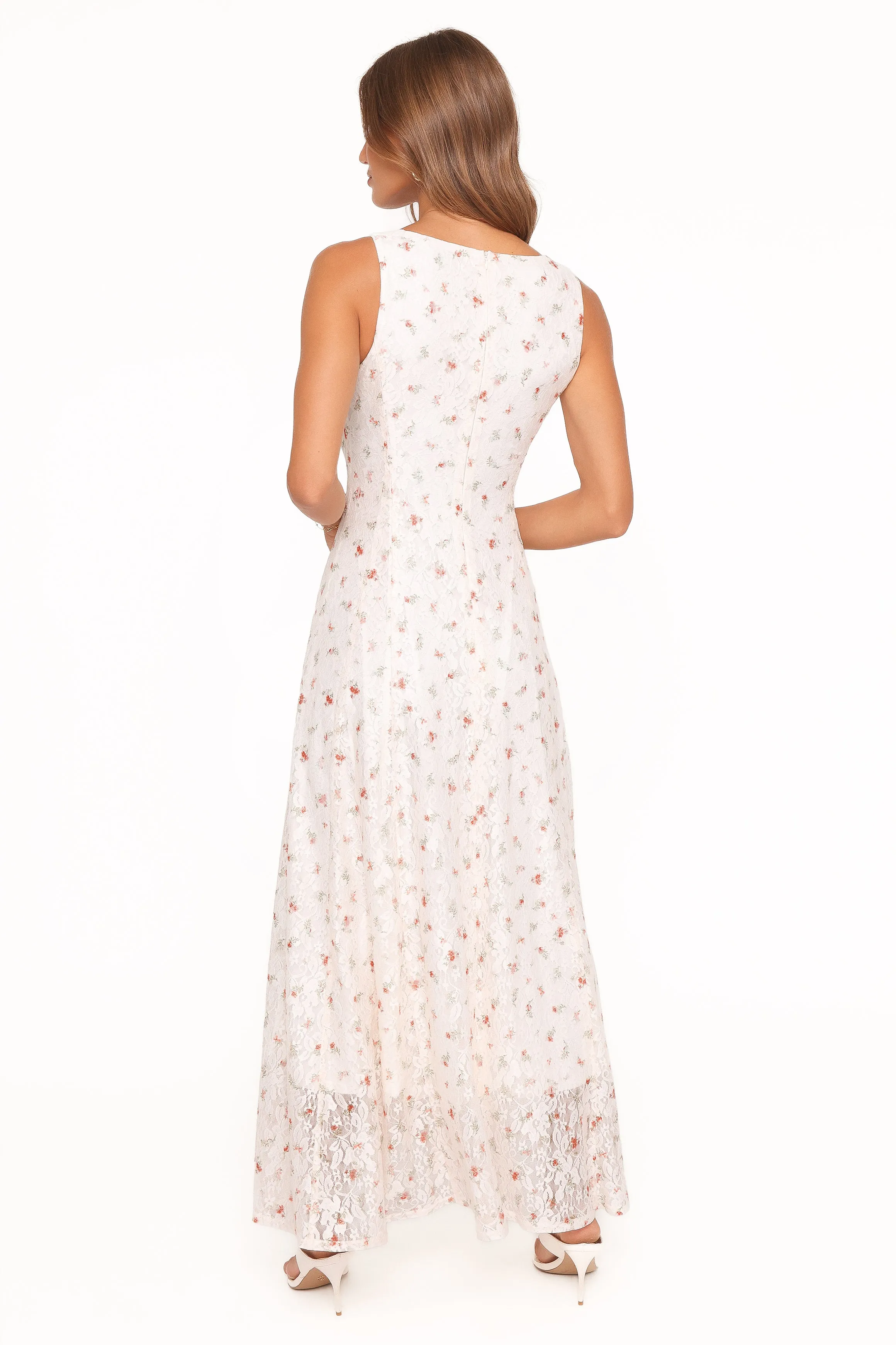 Valley Maxi Dress - White Floral Lace sold by Petal & Pup product image thumbnail 5
