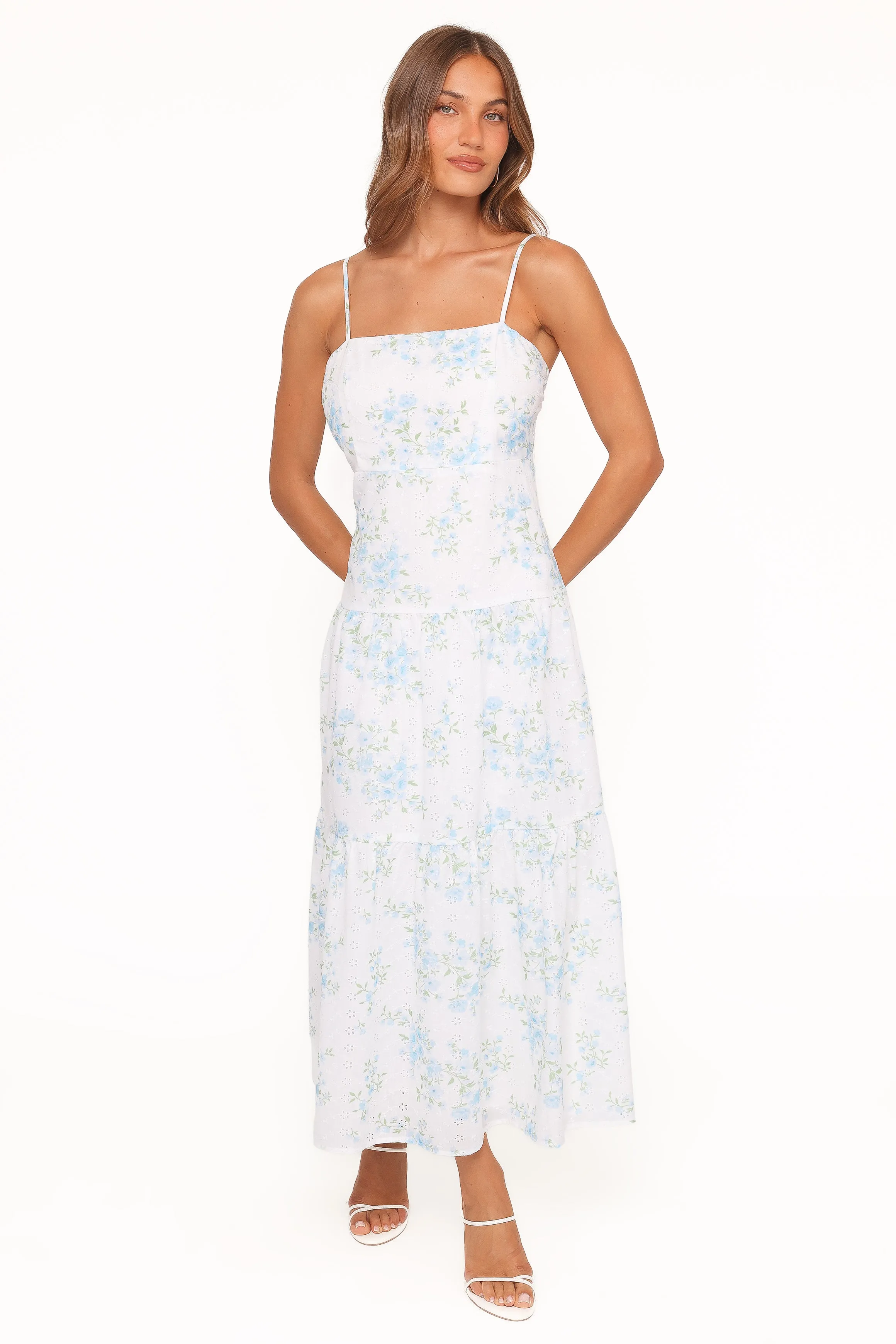 Botanique Midi Dress - Blue Floral sold by Petal & Pup product image thumbnail 2