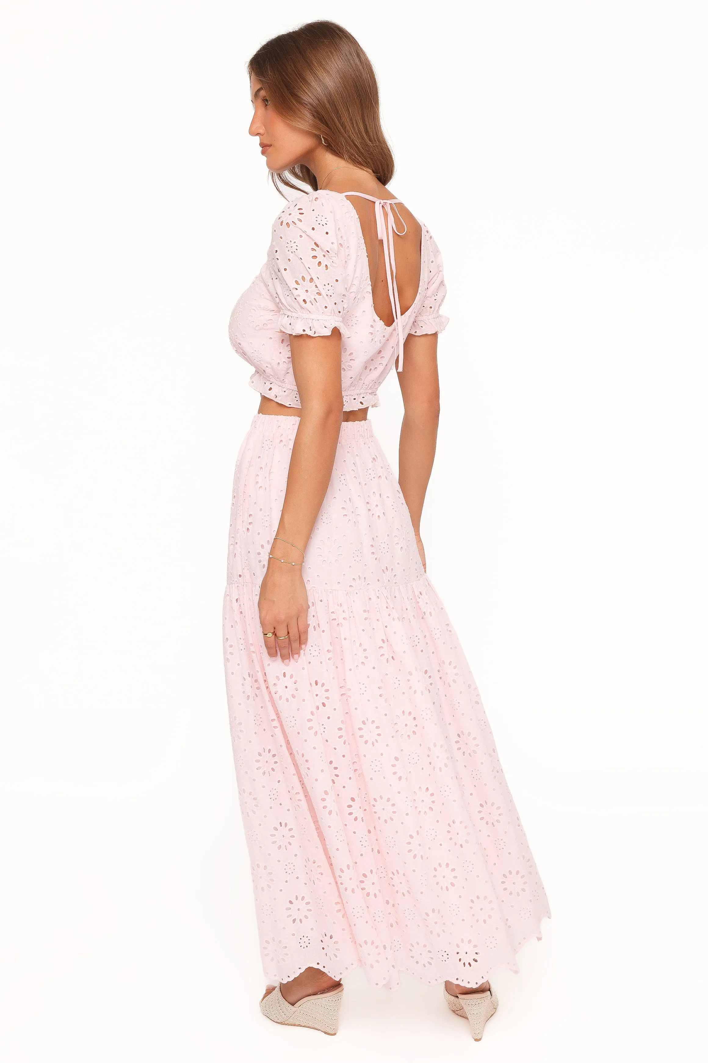 Angelina Skirt Set - Pink Broiderie sold by Petal & Pup product image thumbnail 5