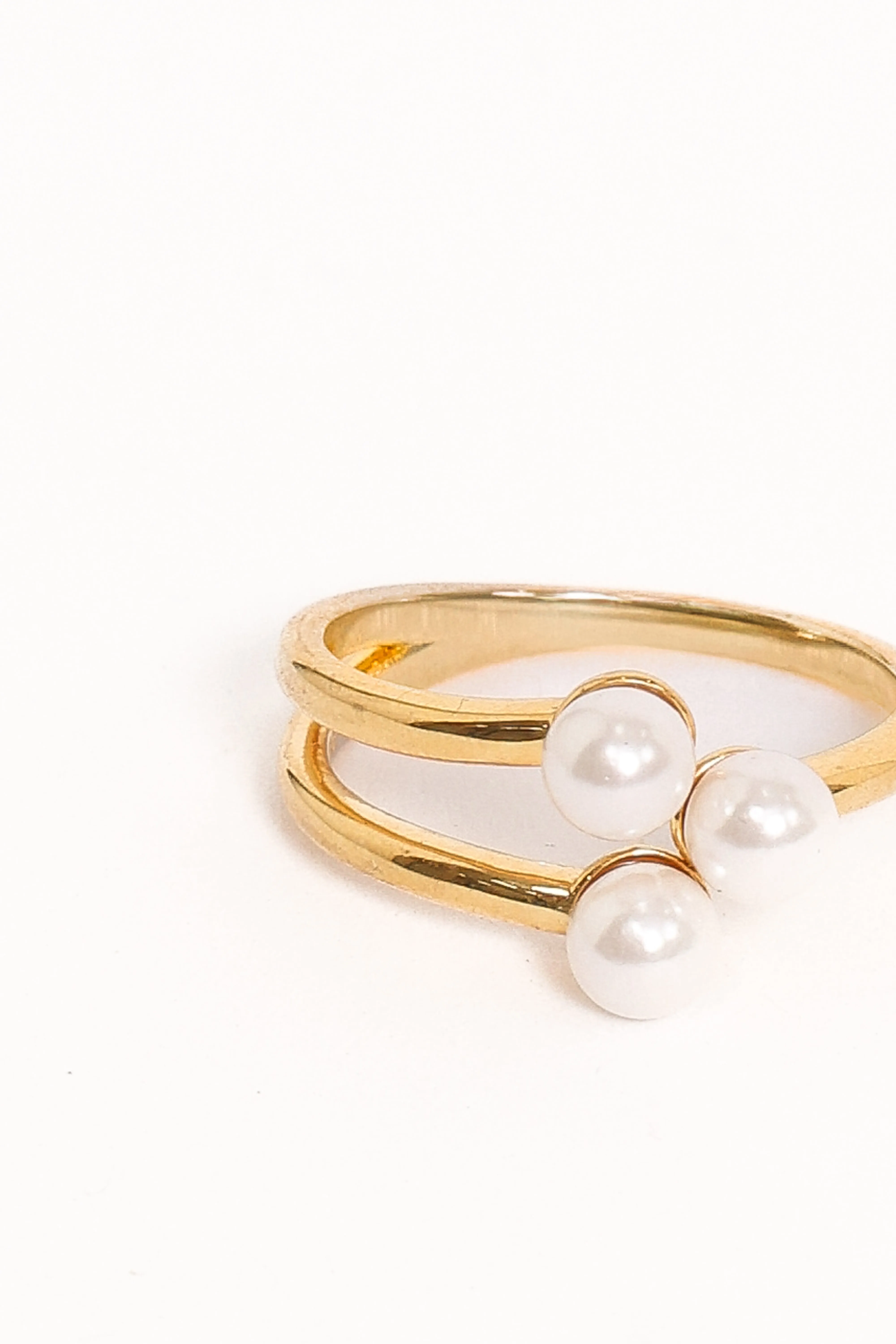 Kelsey Pearl Ring - Gold sold by Petal & Pup product image thumbnail 3