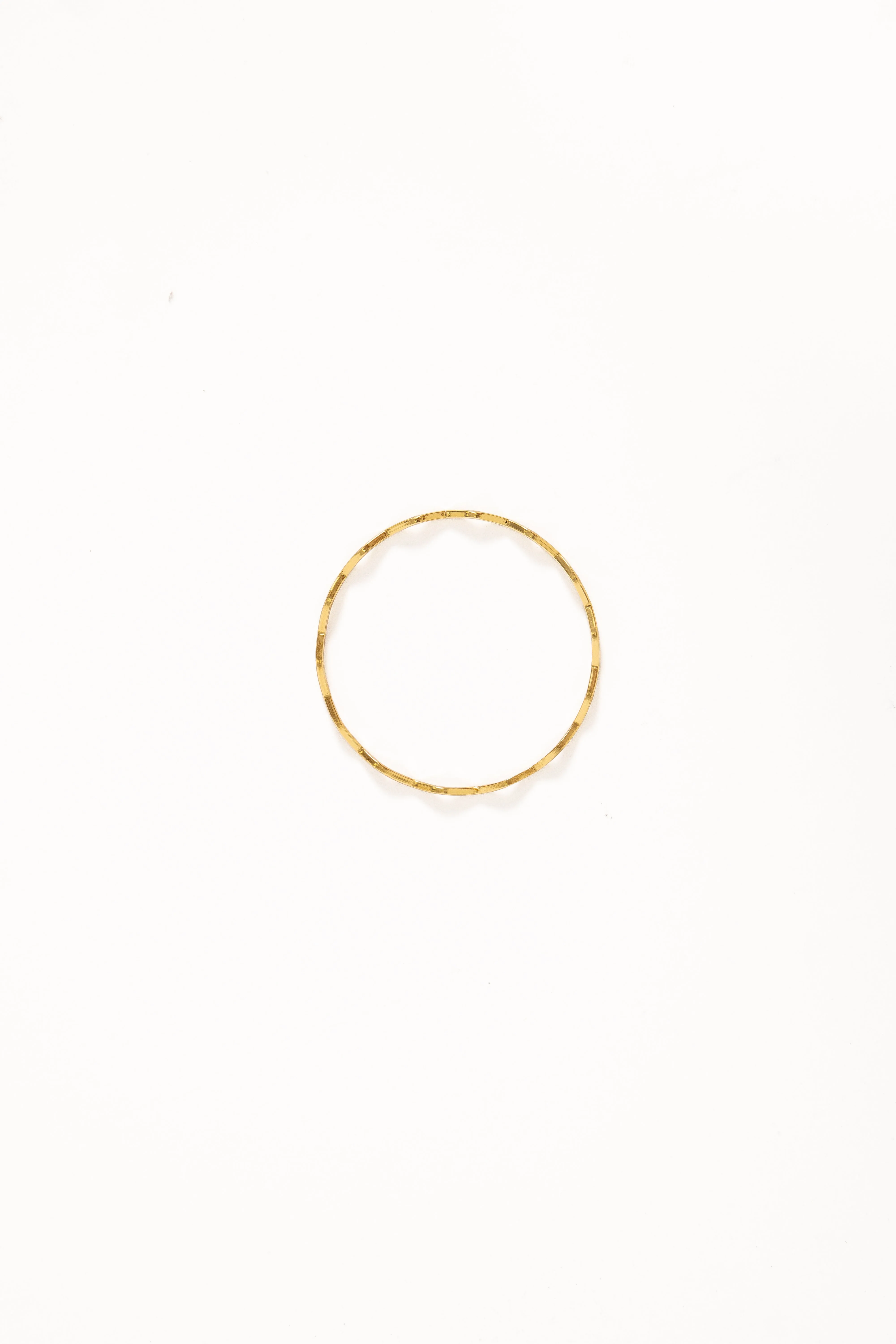 Layla Wave Bangle - Gold sold by Petal & Pup product image thumbnail 3