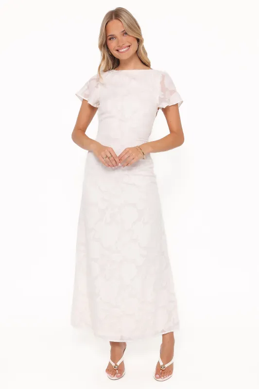 Henna Maxi Dress - Ivory made by Petal & Pup