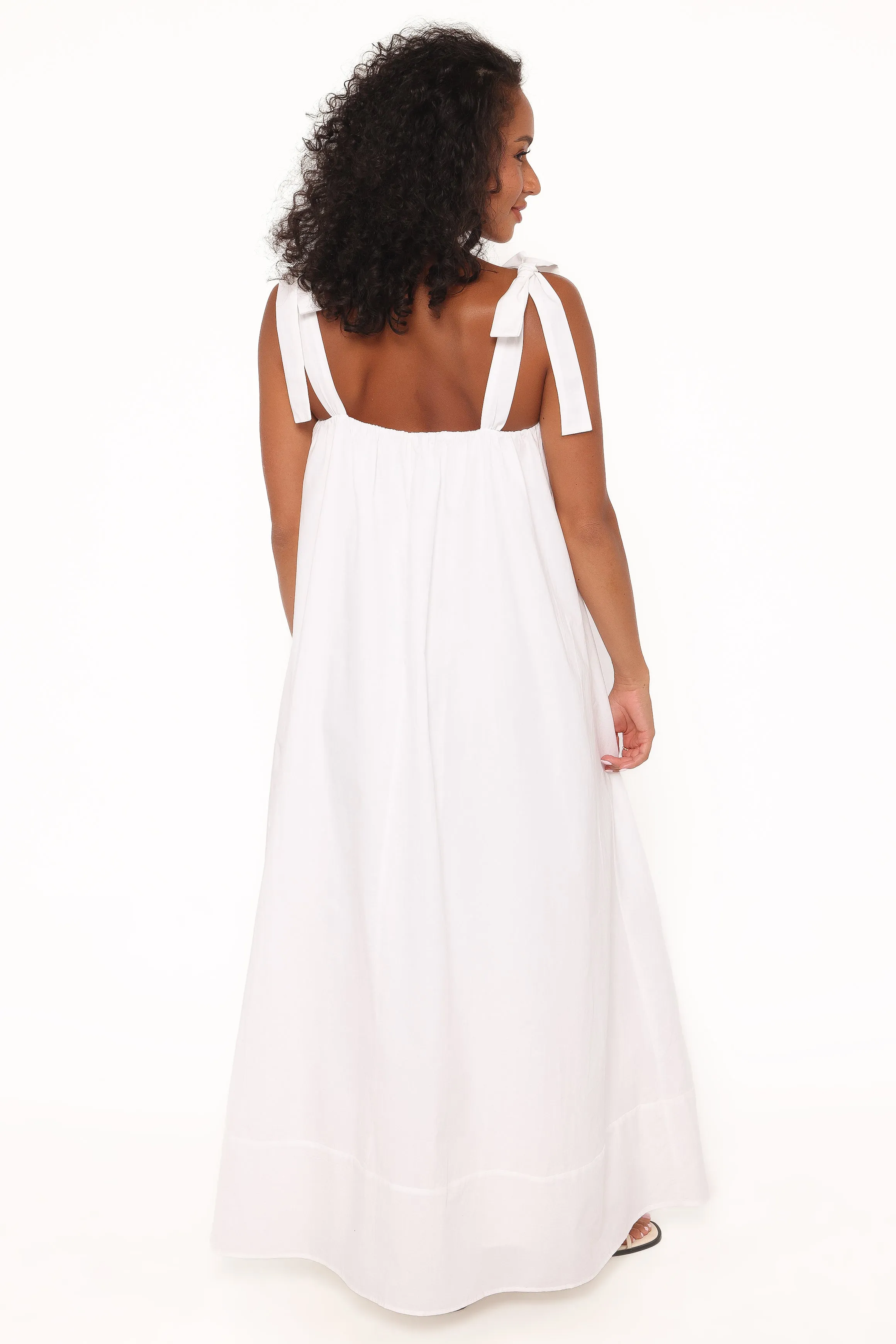 Amber Maxi Dress - White sold by Petal & Pup product image thumbnail 4