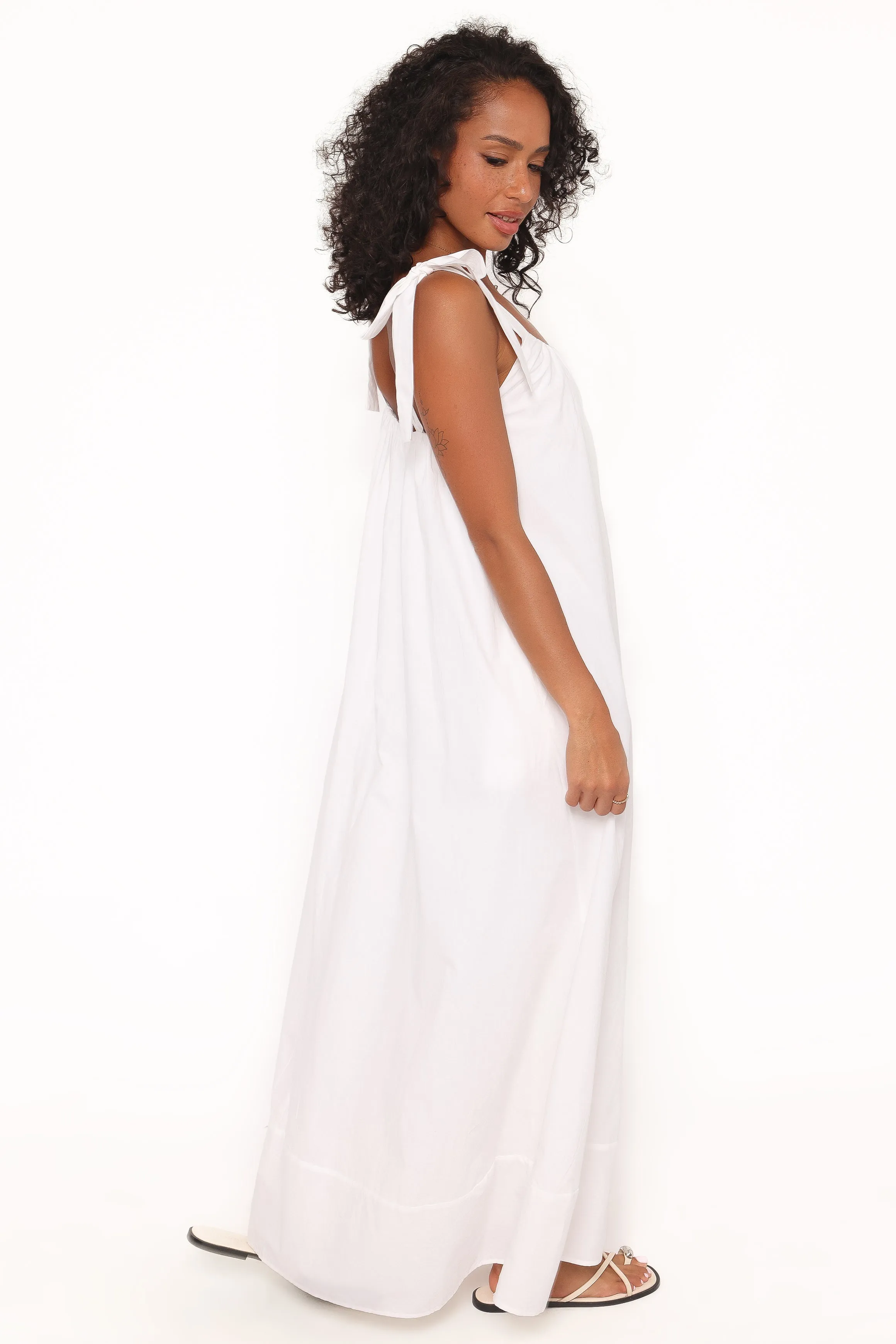 Amber Maxi Dress - White sold by Petal & Pup product image thumbnail 3