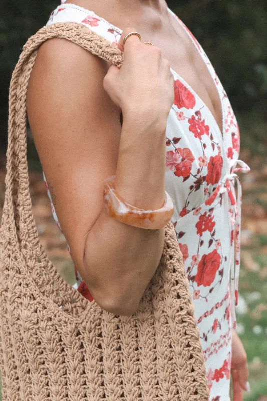 Evania Bracelet - Beige made by Petal & Pup