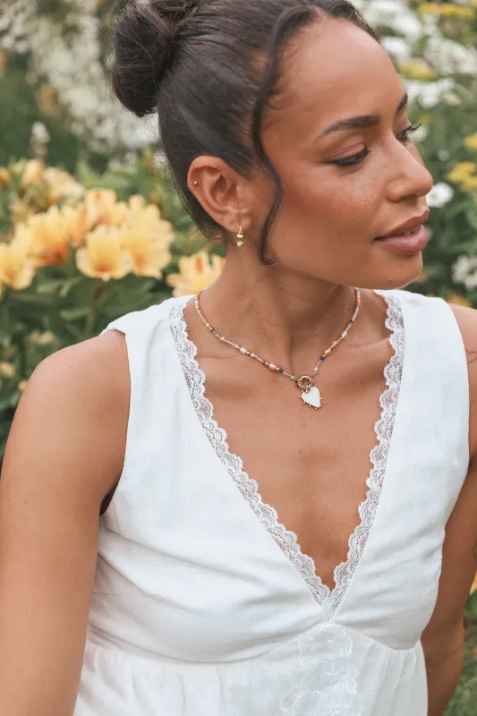 Valerie Necklace - Gold made by Petal & Pup