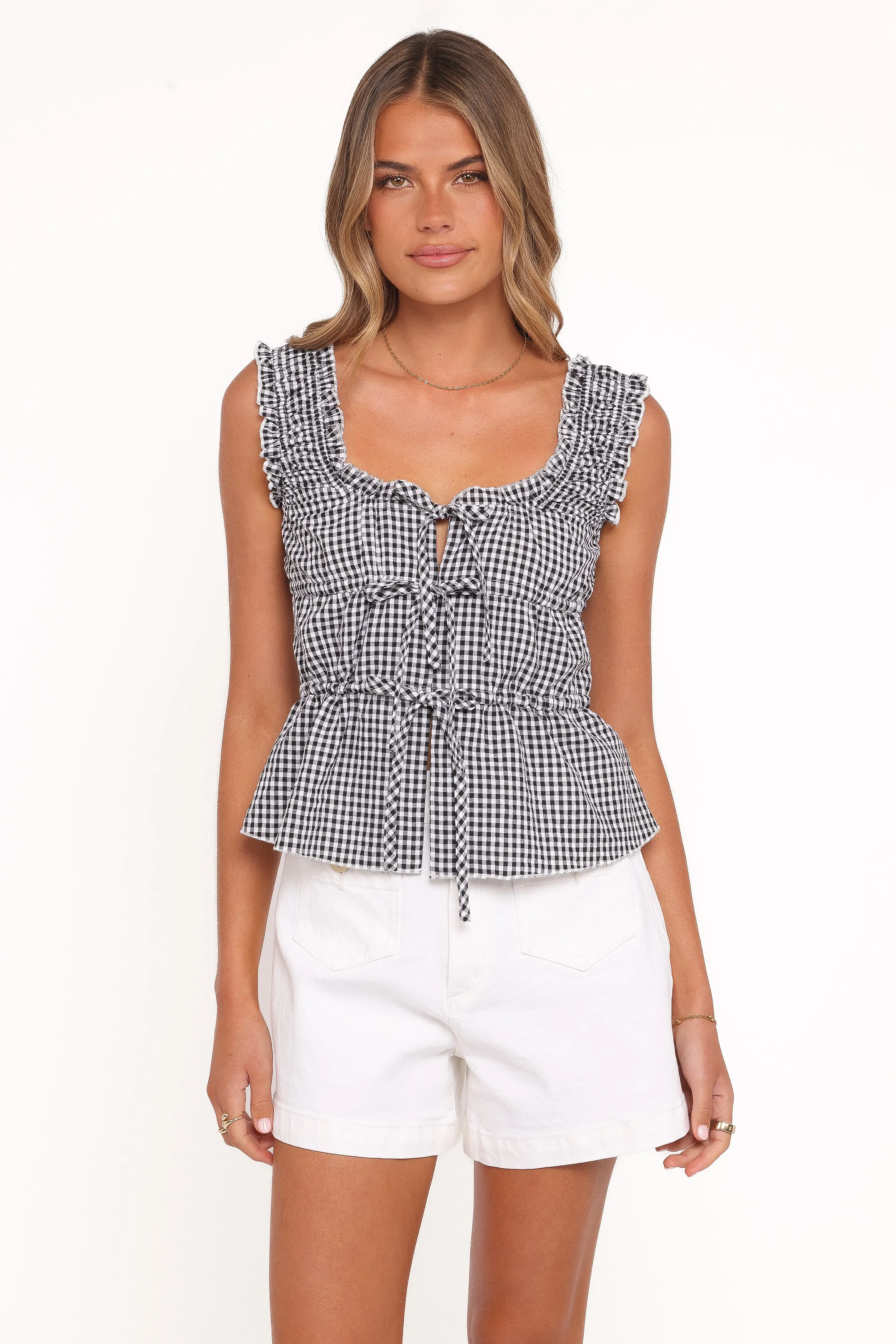 Harper Top - Black Gingham sold by Petal & Pup product image thumbnail 2