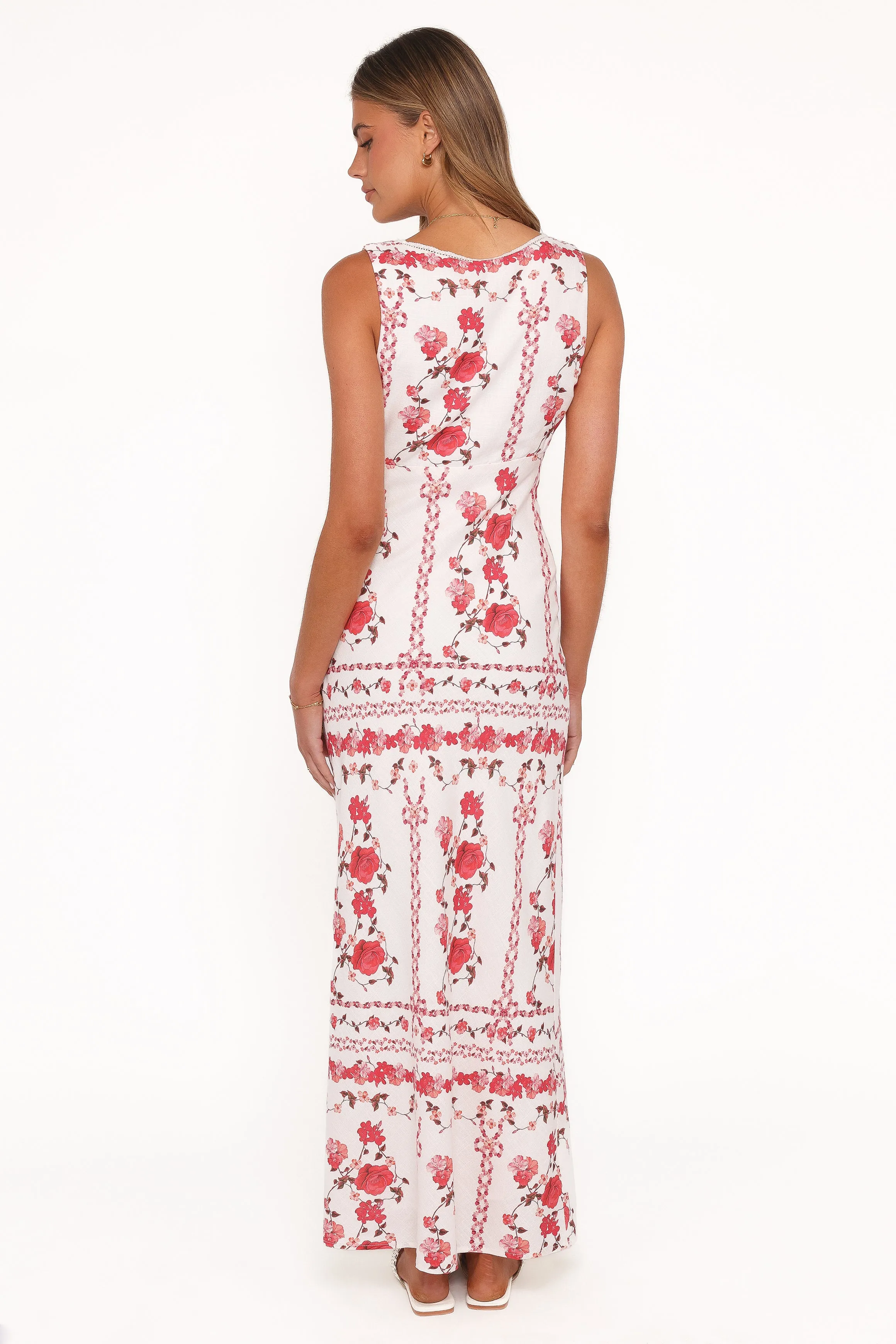 Amore Bias Cut Maxi Dress - Red Rose sold by Petal & Pup product image thumbnail 5