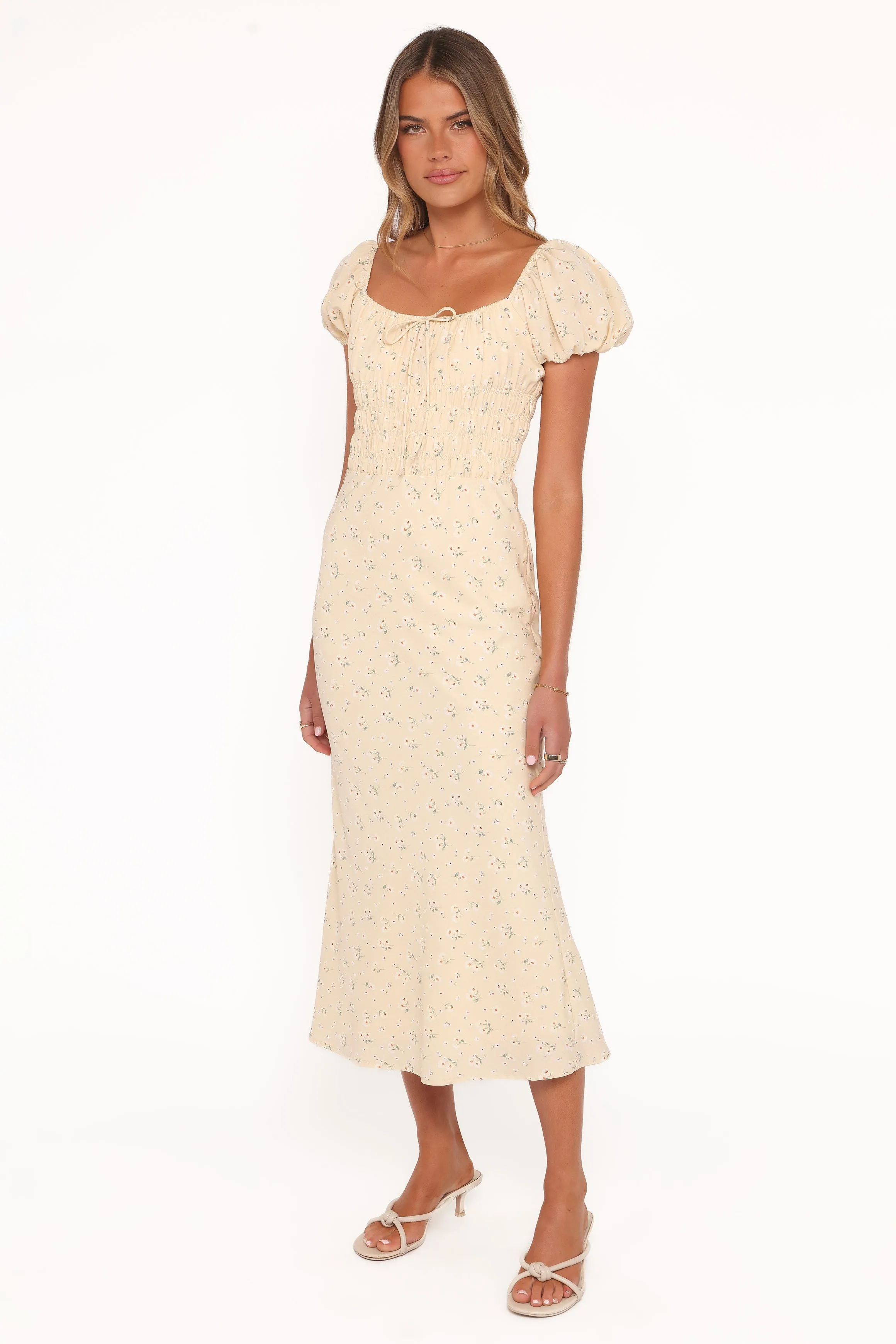 Teigan Midi Dress - Yellow Floral sold by Petal & Pup product image thumbnail 4
