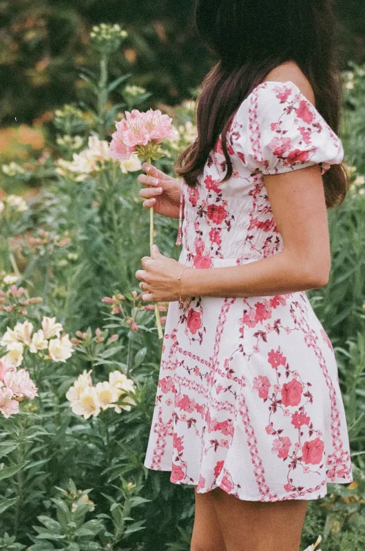 Jorja Mini Dress - Red Rose made by Petal & Pup