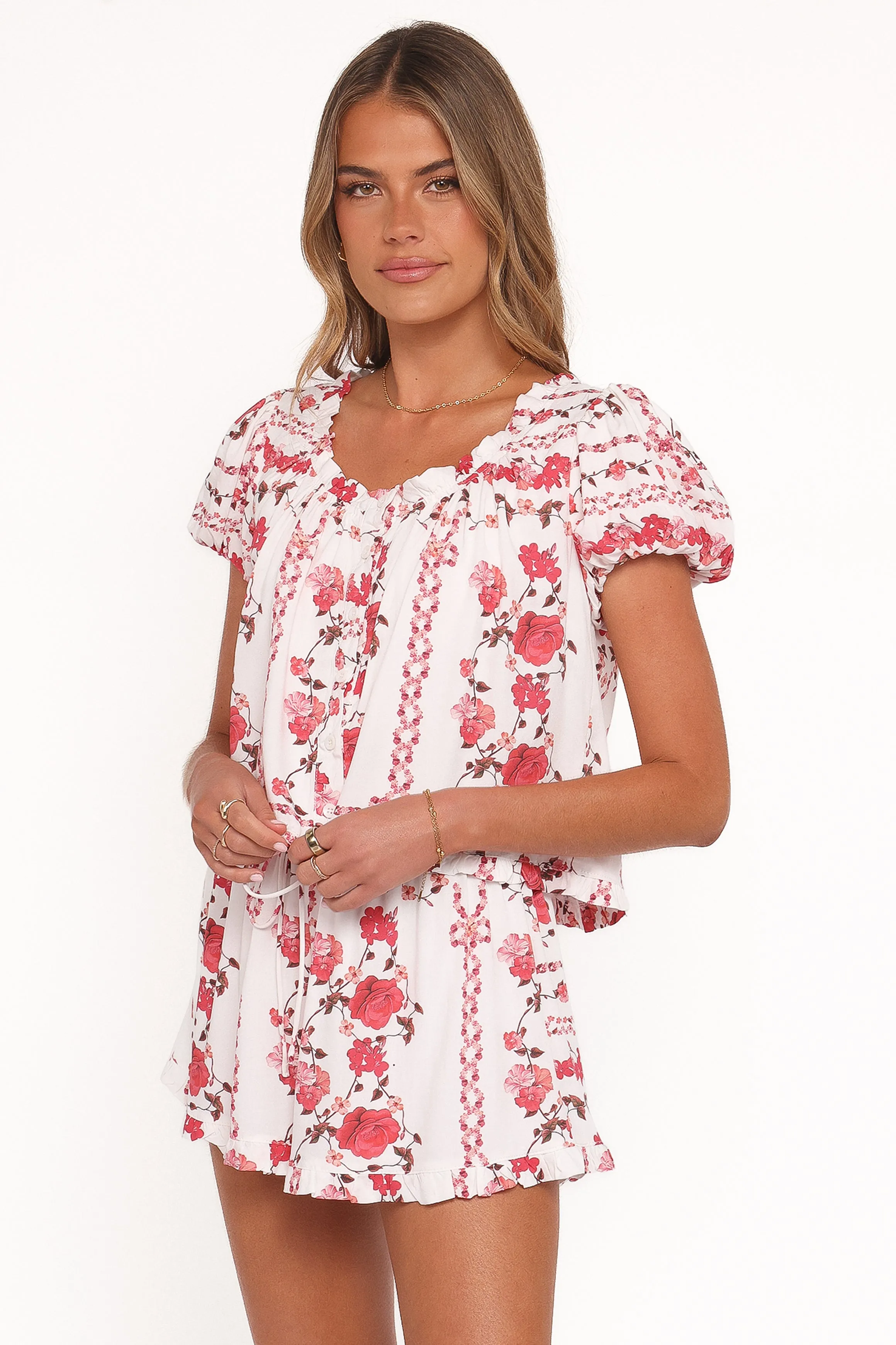 Solana Short Set - Red Rose sold by Petal & Pup product image thumbnail 4