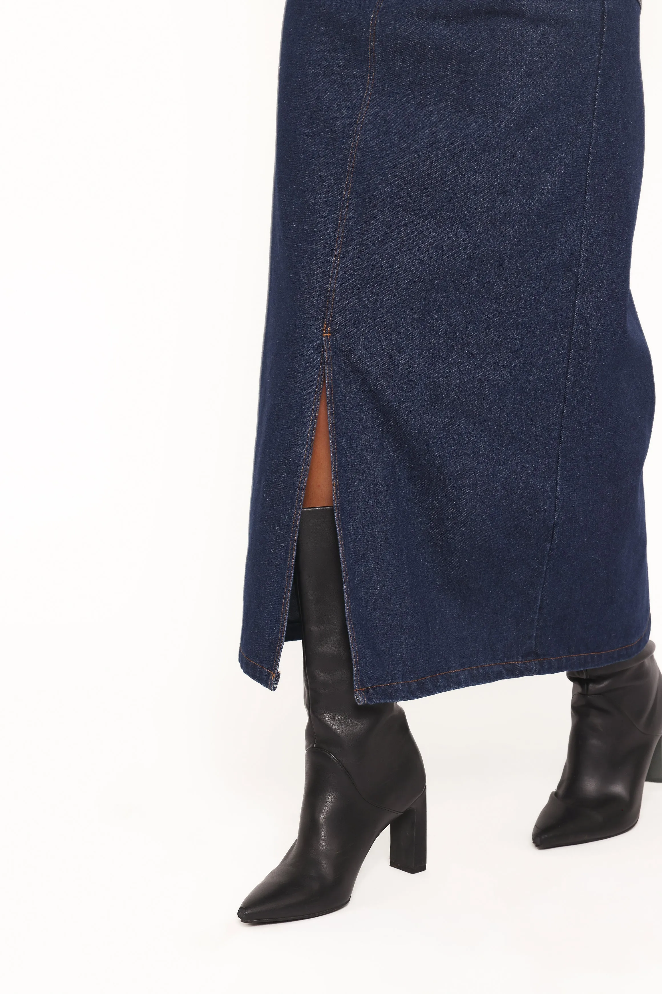 Dana Denim Midi Skirt - Midnight sold by Petal & Pup product image thumbnail 3