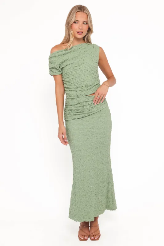 Vesper Maxi Skirt Set - Sage made by Petal & Pup