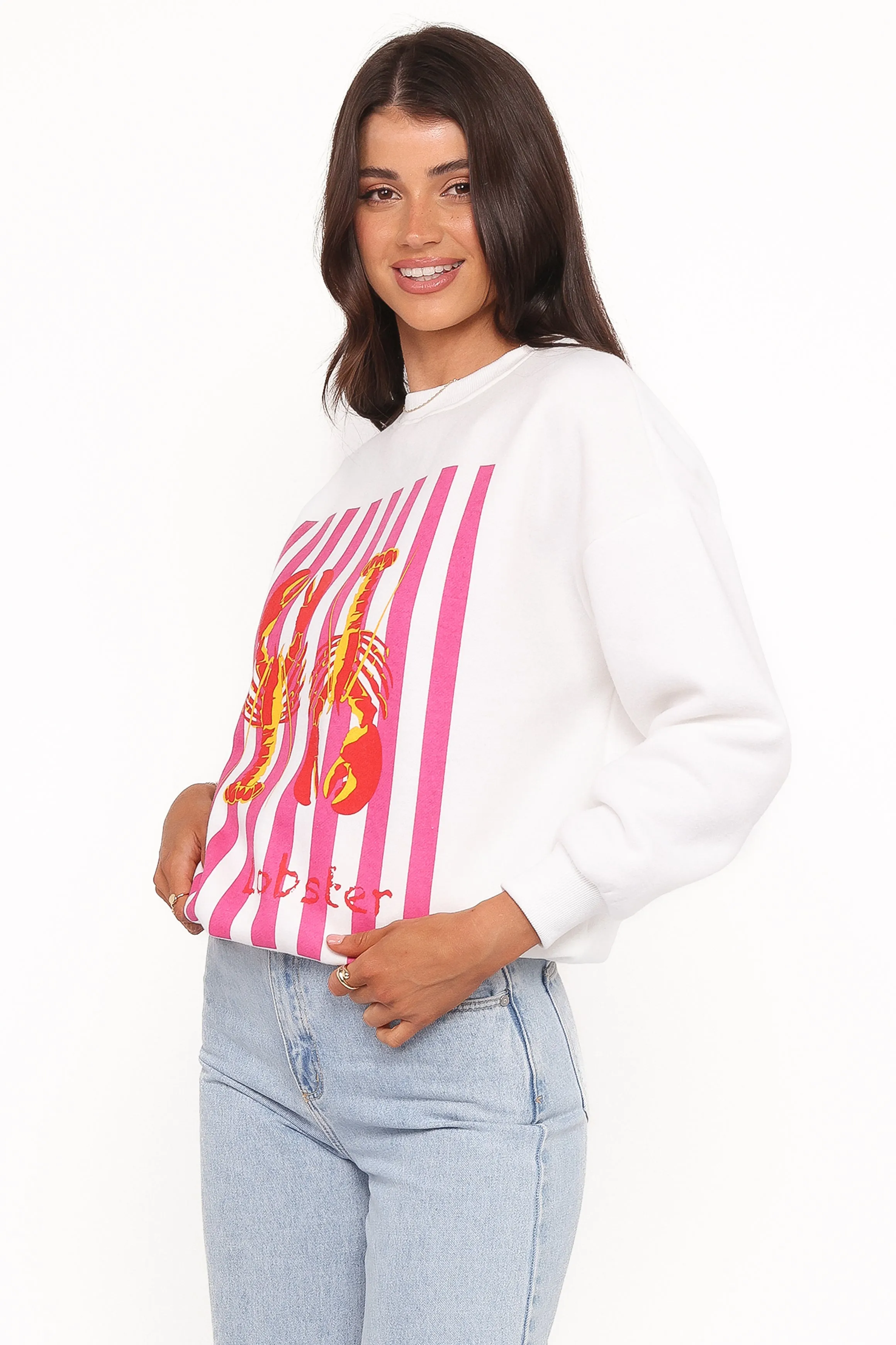 Goodwin Lobster Sweatshirt - White sold by Petal & Pup product image thumbnail 3