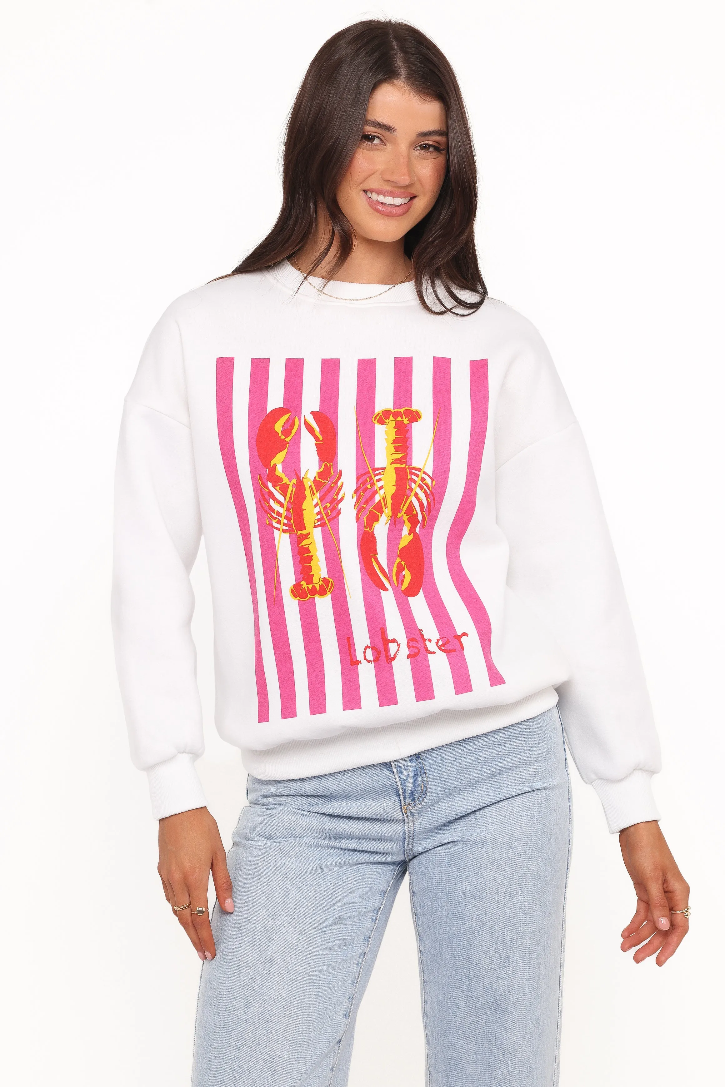 Goodwin Lobster Sweatshirt - White sold by Petal & Pup product image thumbnail 2