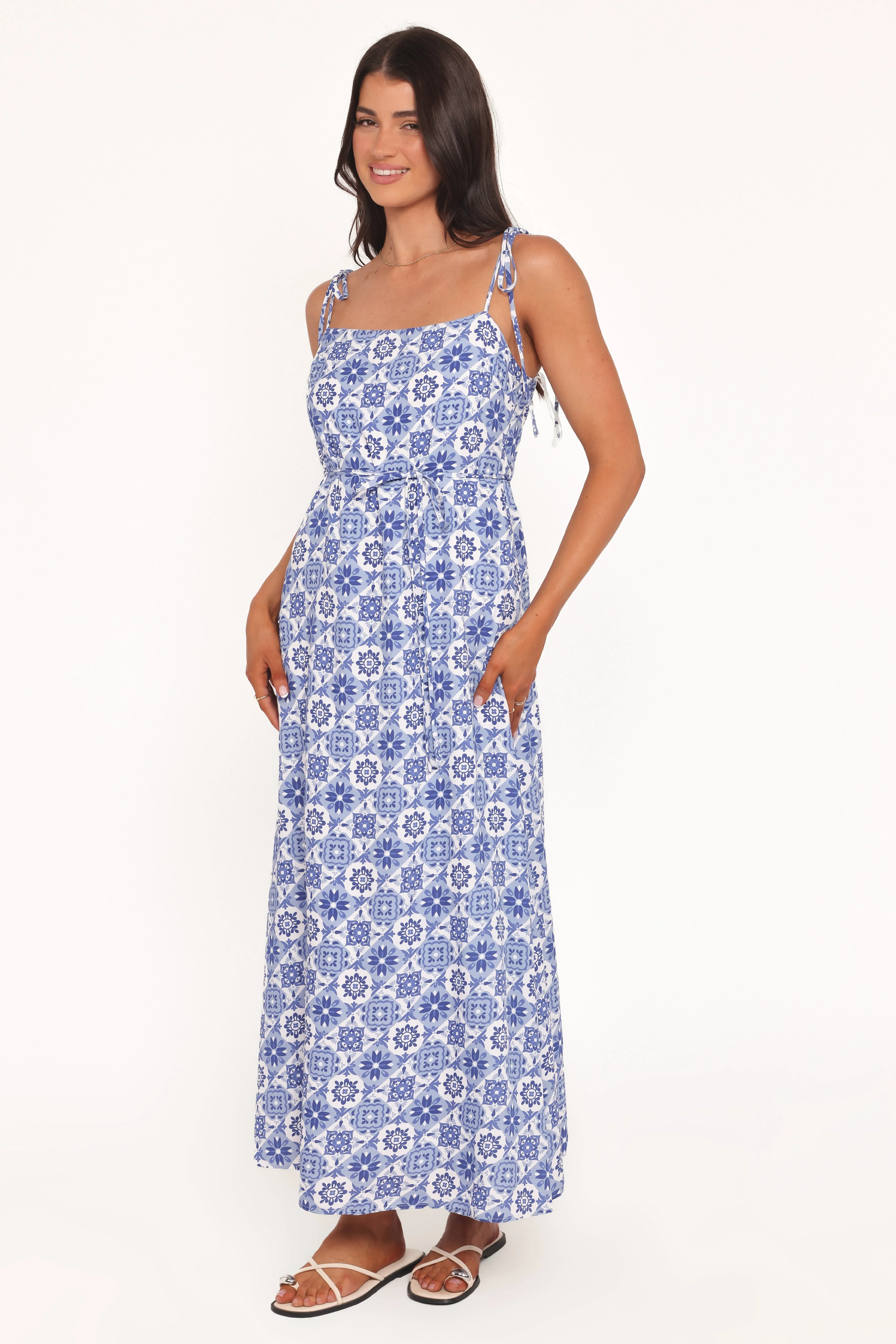 Aster Maxi Dress - Blue Tile sold by Petal & Pup product image thumbnail 3