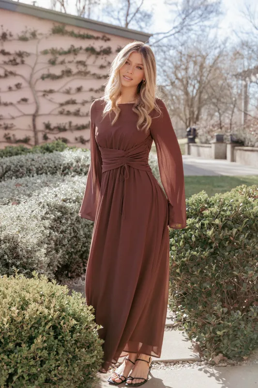 Samara Maxi Dress - Brown made by Petal & Pup