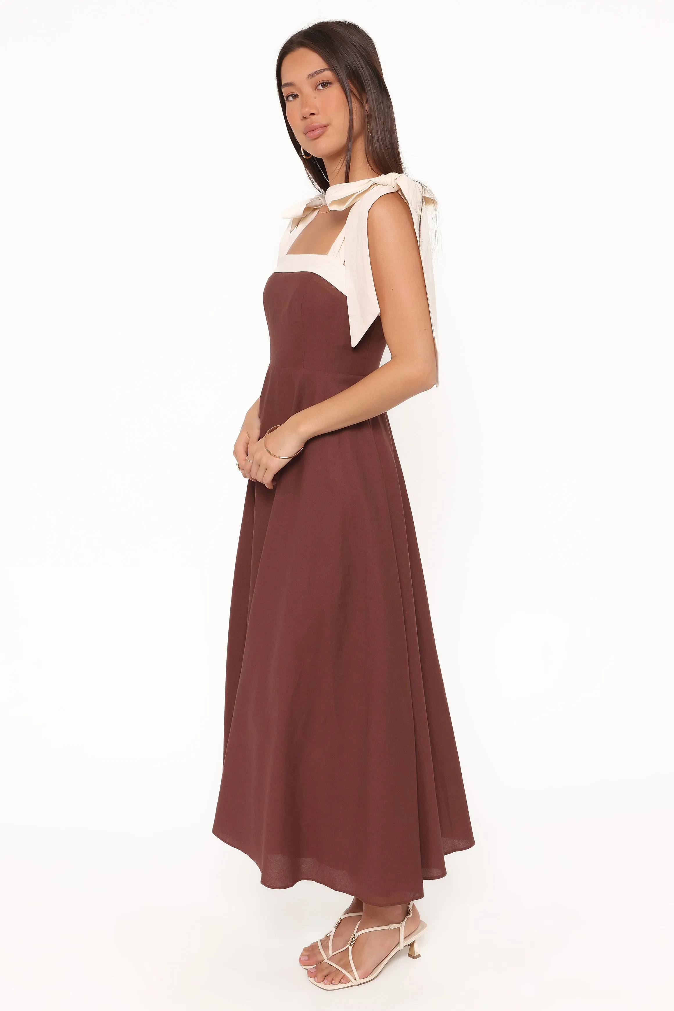 Olinda Midi Dress - Chocolate sold by Petal & Pup product image thumbnail 3