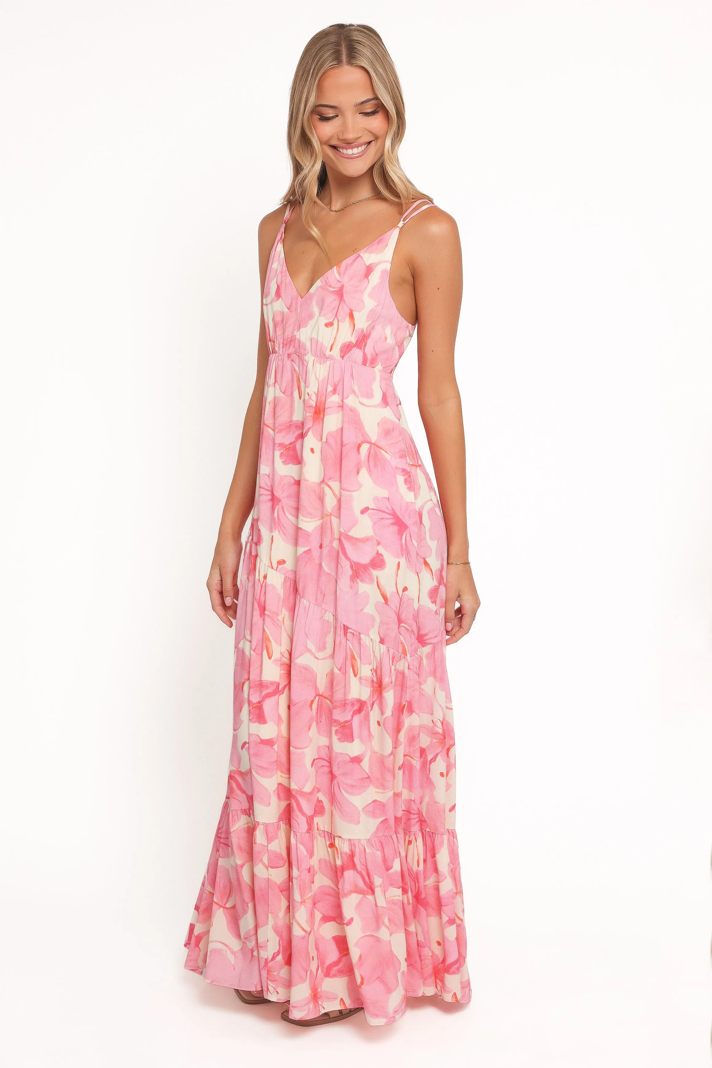 Forbes Maxi Dress - Pink Floral sold by Petal & Pup product image thumbnail 3