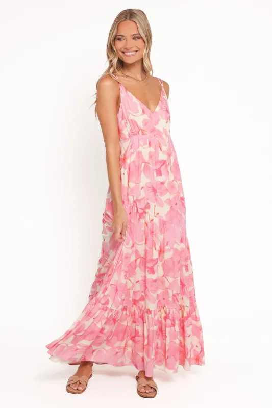 Forbes Maxi Dress - Pink Floral made by Petal & Pup