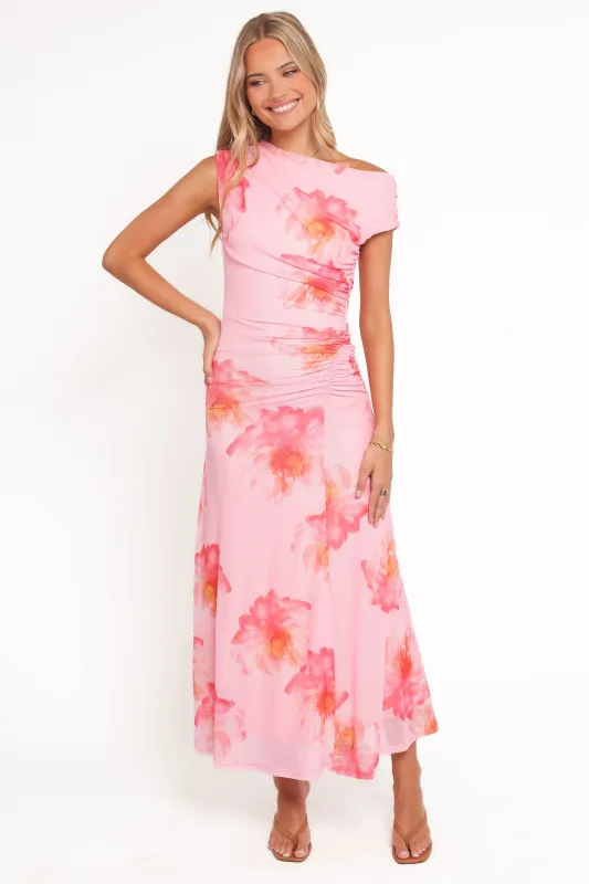 Talyne Maxi Dress - Pink Floral made by Petal & Pup