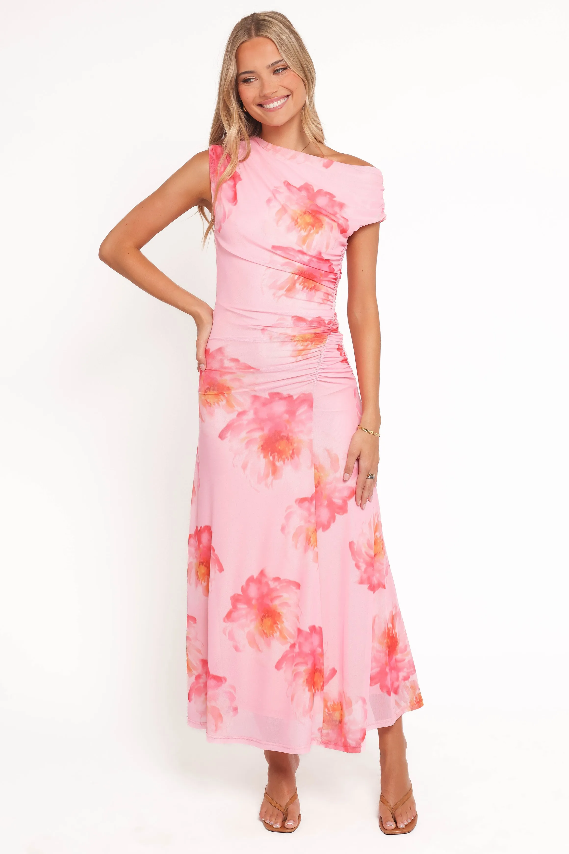 Talyne Maxi Dress - Pink Floral sold by Petal & Pup