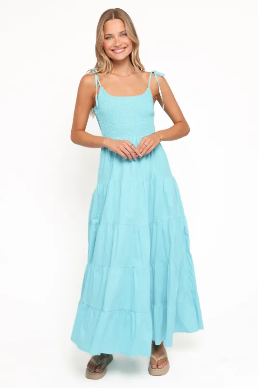 Delaware Maxi Dress - Blue made by Petal & Pup