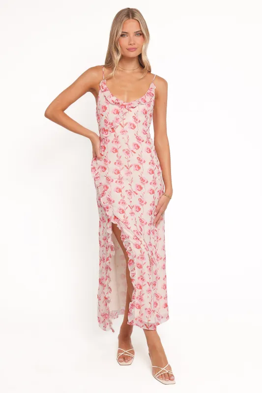 Charli Maxi Dress - Pink Floral made by Petal & Pup