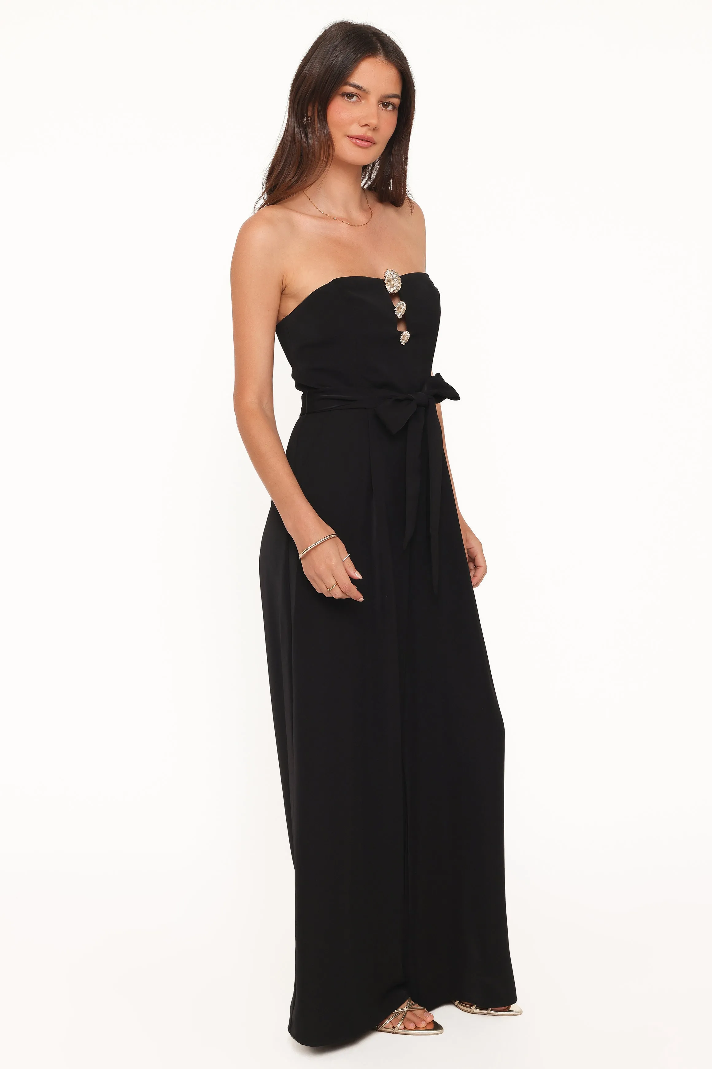 Rois Strapless Jumpsuit - Black sold by Petal & Pup product image thumbnail 3
