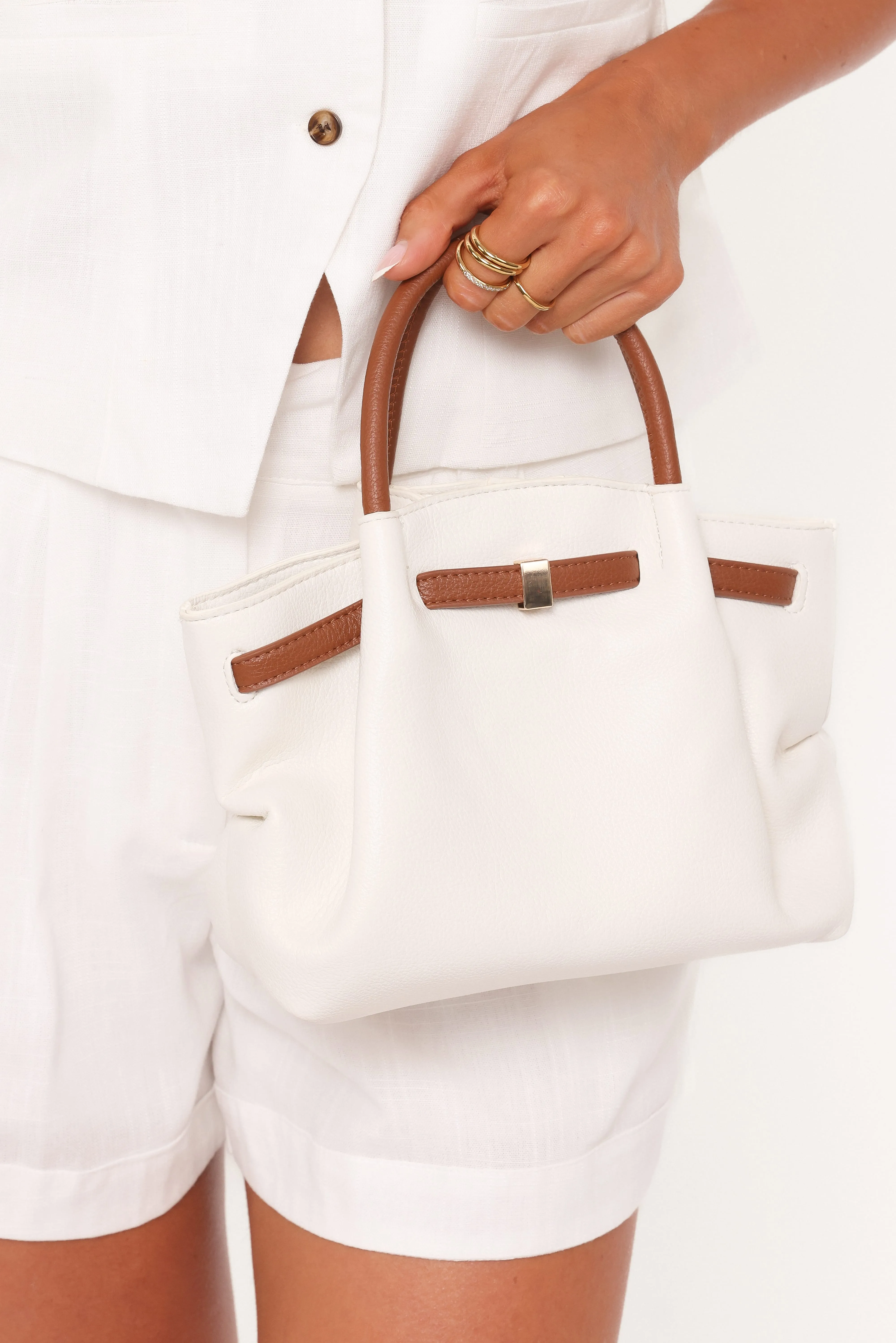 Willow Bag - White/Brown sold by Petal & Pup product image thumbnail 2