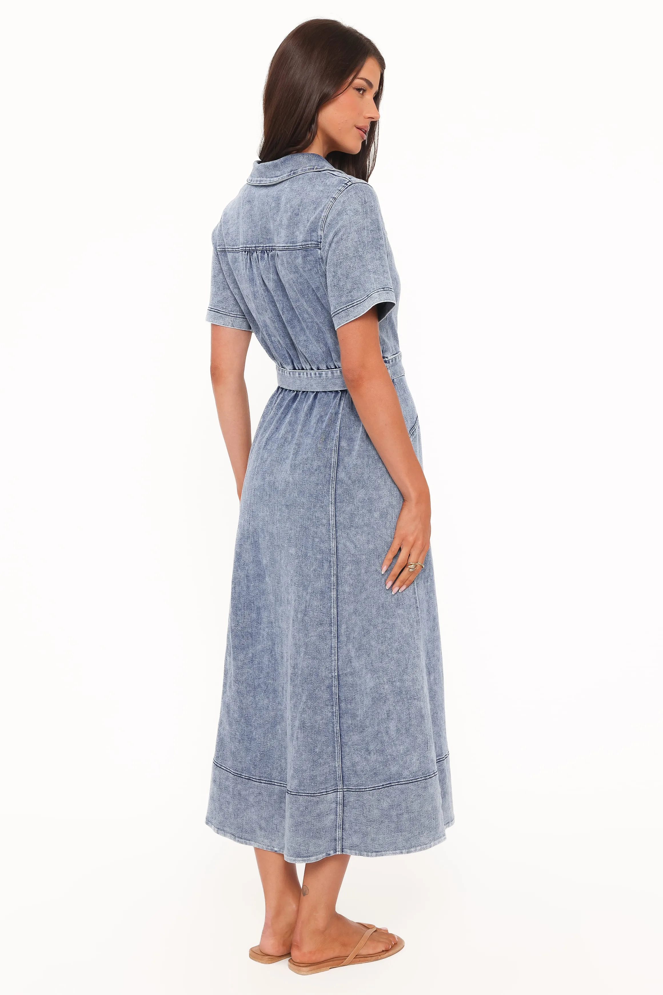 Tamara Maxi Dress - Med Denim sold by Petal & Pup product image thumbnail 5